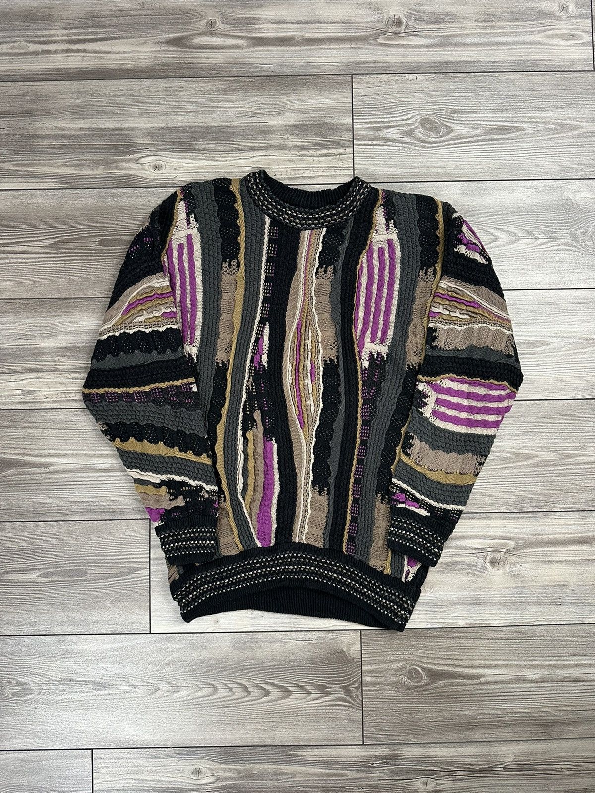 Vintage Vintage Carlo Alberto Coogi Style Knit Sweater Size US L / EU 52-54 / 3 - 1 Thumbnail