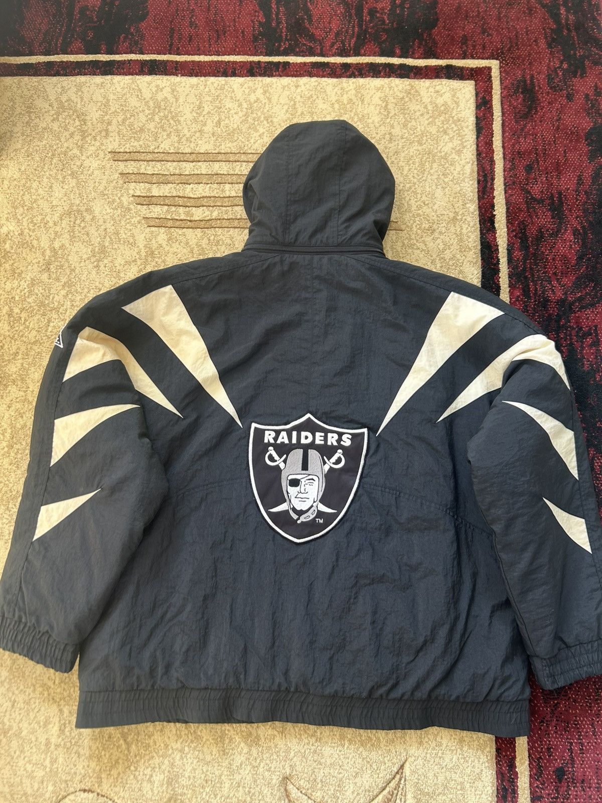 Apex One Vintage 90s Apex One Oakland Raiders Shark Tooth Jacket Size US XL / EU 56 / 4 - 14 Thumbnail
