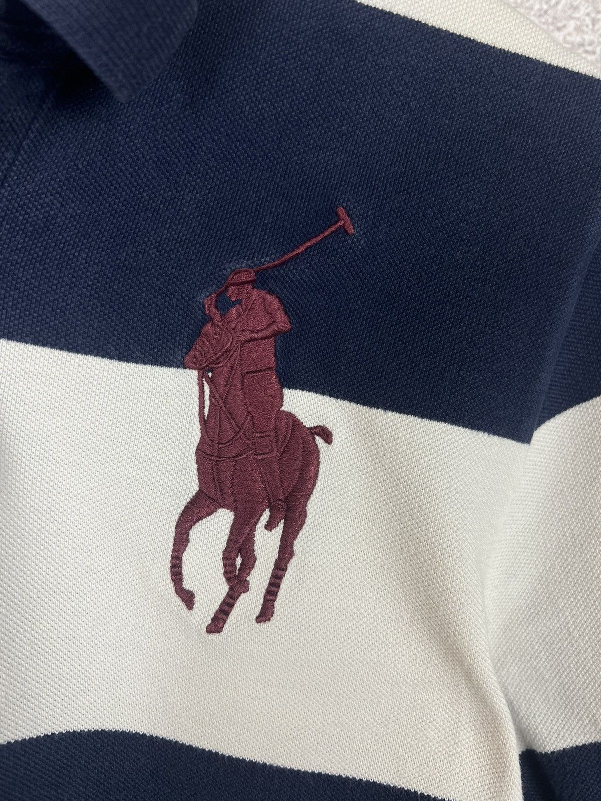 Polo Ralph Lauren Vintage Polo Ralph Lauren Striped Polo Shirt Big Pony Tee Size US S / EU 44-46 / 1 - 5 Thumbnail