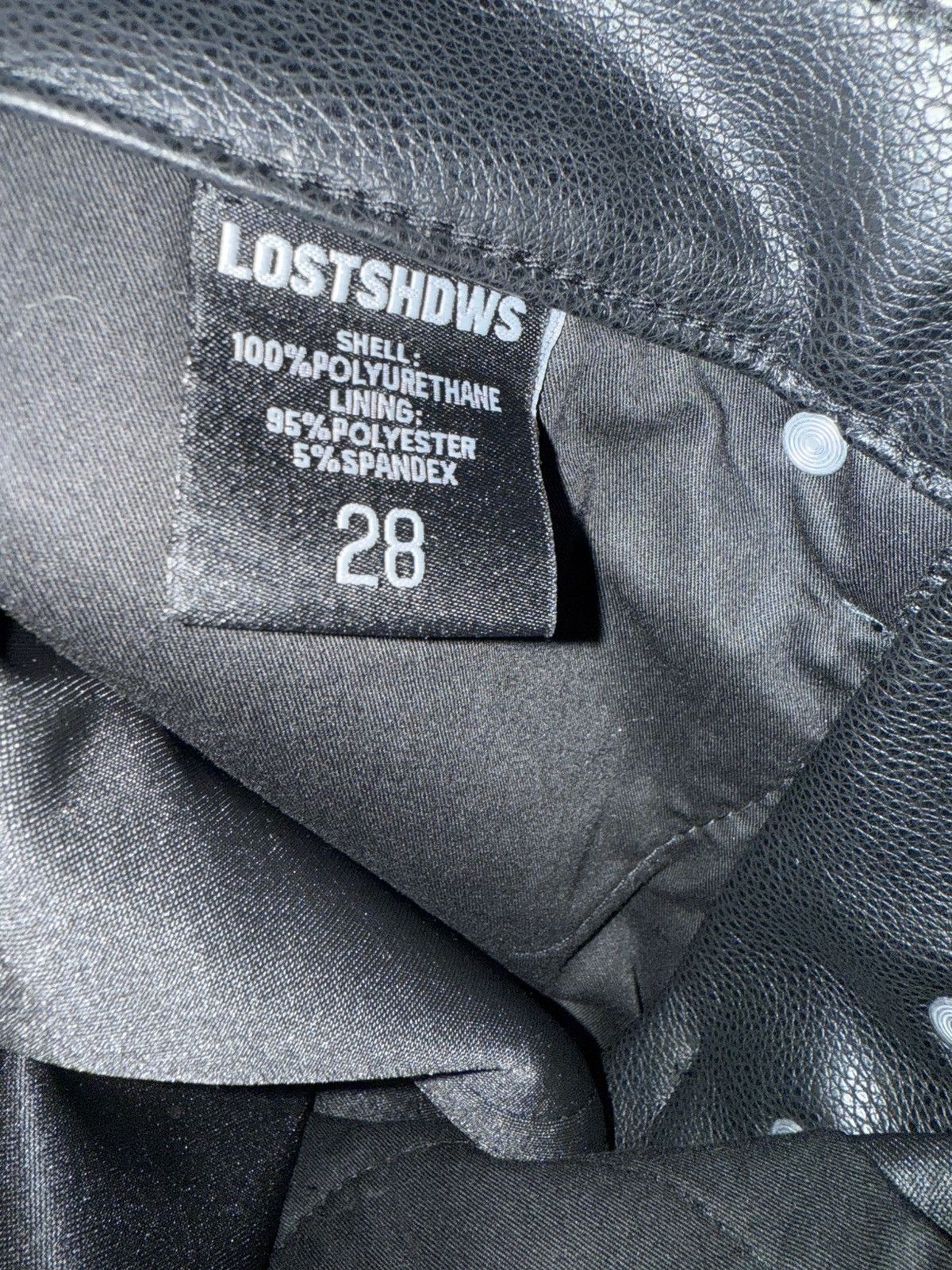 LOSTSHDWS Lost Shdws exclusive leather pants Size US 29 - 7 Thumbnail