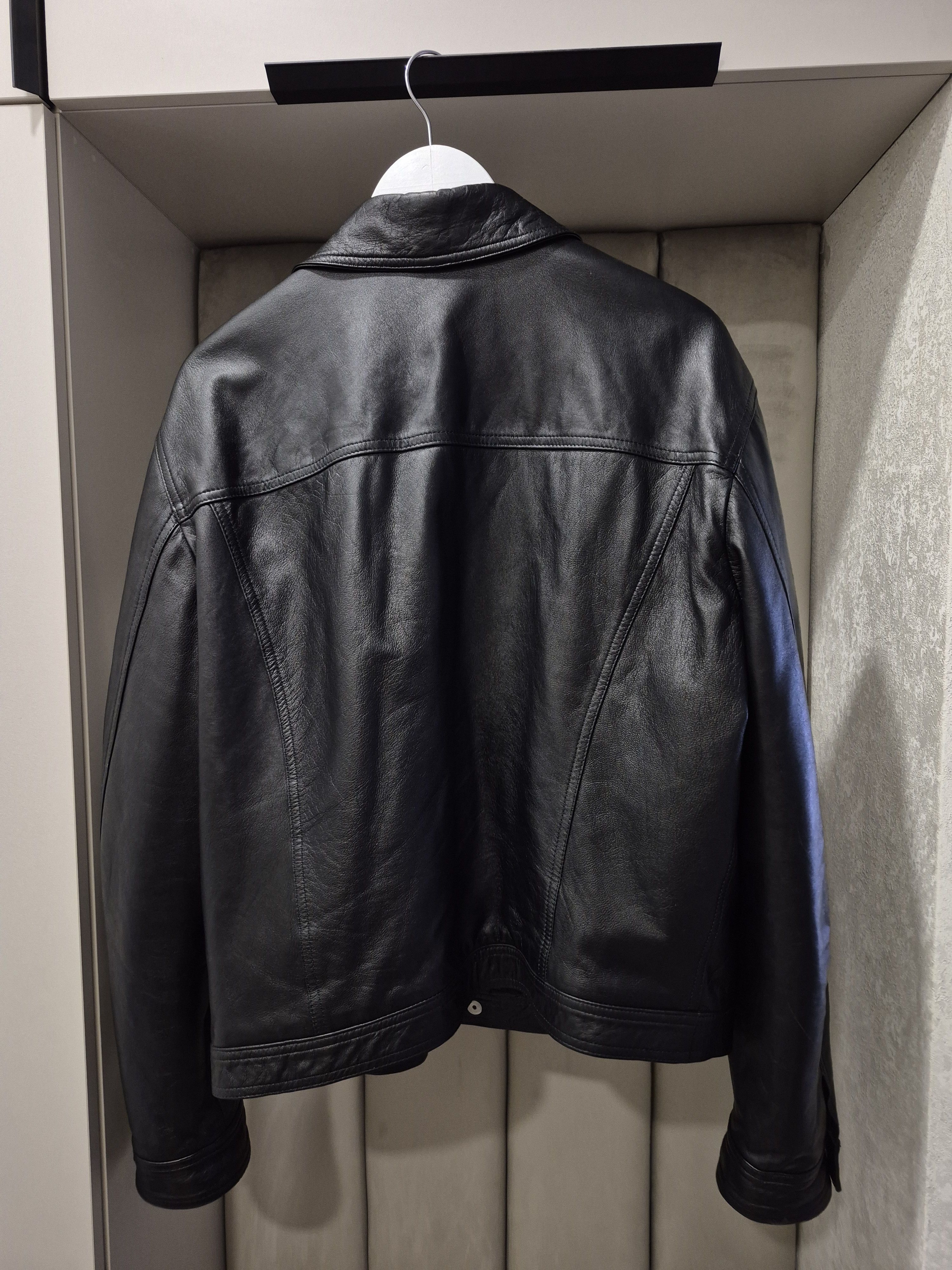 Versace Versace men leather trucker style jacket Size US XL / EU 56 / 4 - 4 Thumbnail