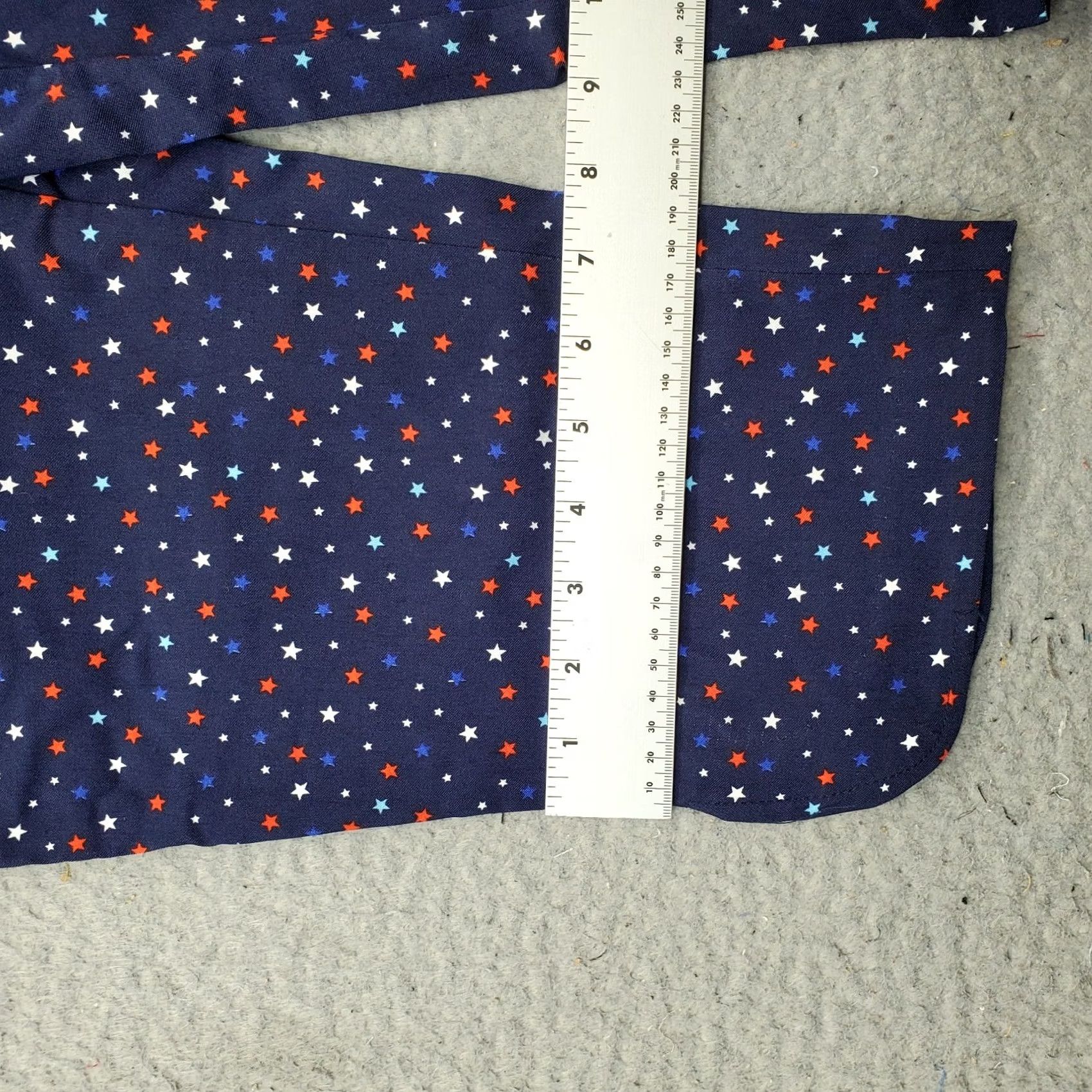 Vintage Kate Park Capri Pants Women M Multi Stars Print Stretch Straight Pull-On Size 32" / US 10 / IT 46 - 5 Thumbnail