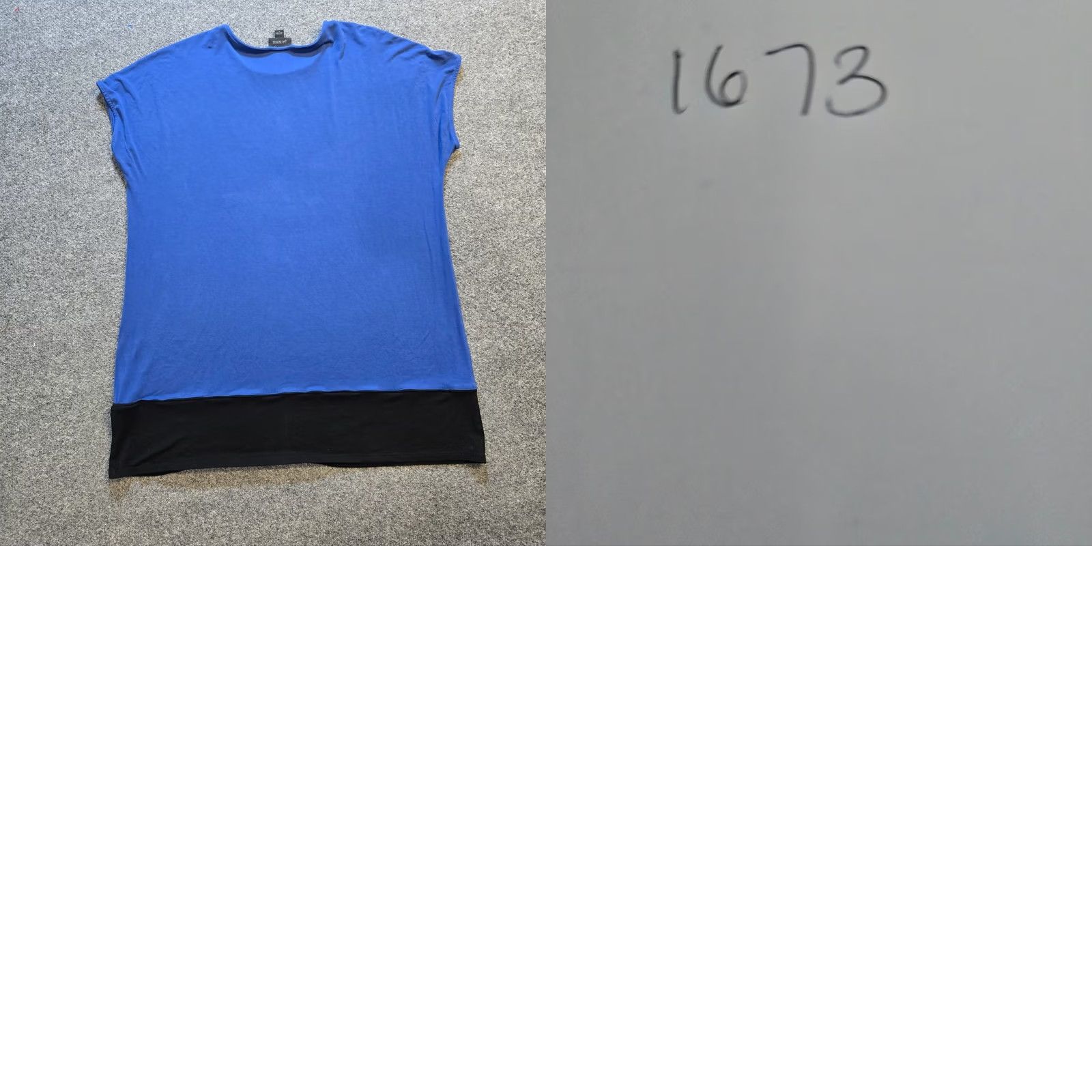 J. Jill J. Jill Top Women L Blue Boxy Stretch Wearever Short Sleeve Basic Shirt, Round Neck, Knit, Regular Fit, Casual Size L / US 10 / IT 46 - 8 Thumbnail