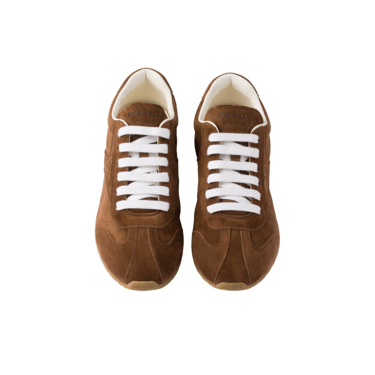 Prada PRADA $995 Cocoa Brown Suede Sneakers New And Authentic (Wom Size US 6 / IT 36 - 5 Thumbnail