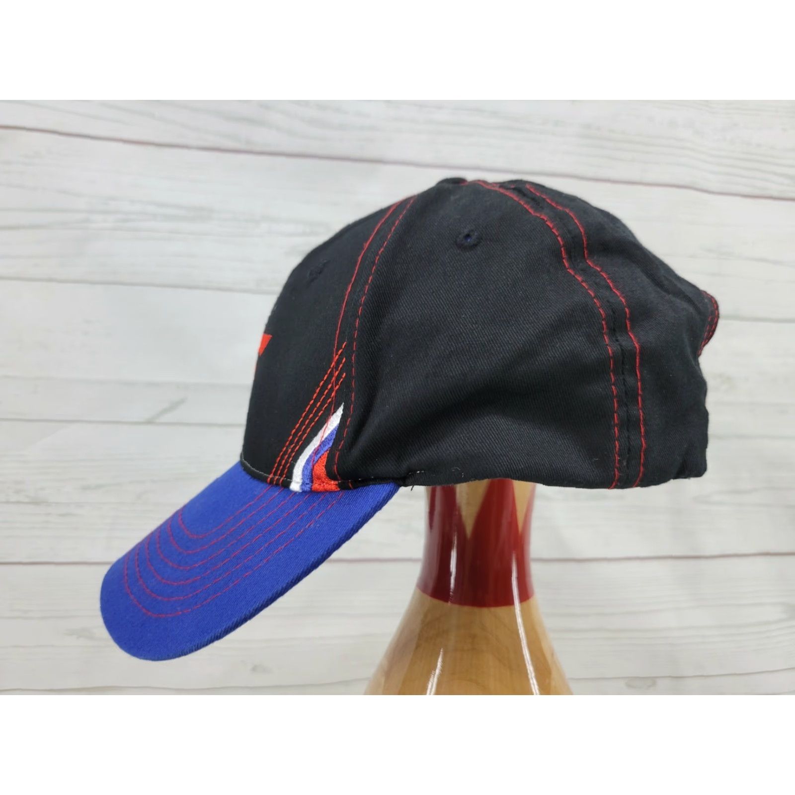 Vintage VINTAGE Snap-On Tools Snapback Hat blue and black K Products Hat Mens Adjustable Blue Black Size ONE SIZE - 5 Thumbnail