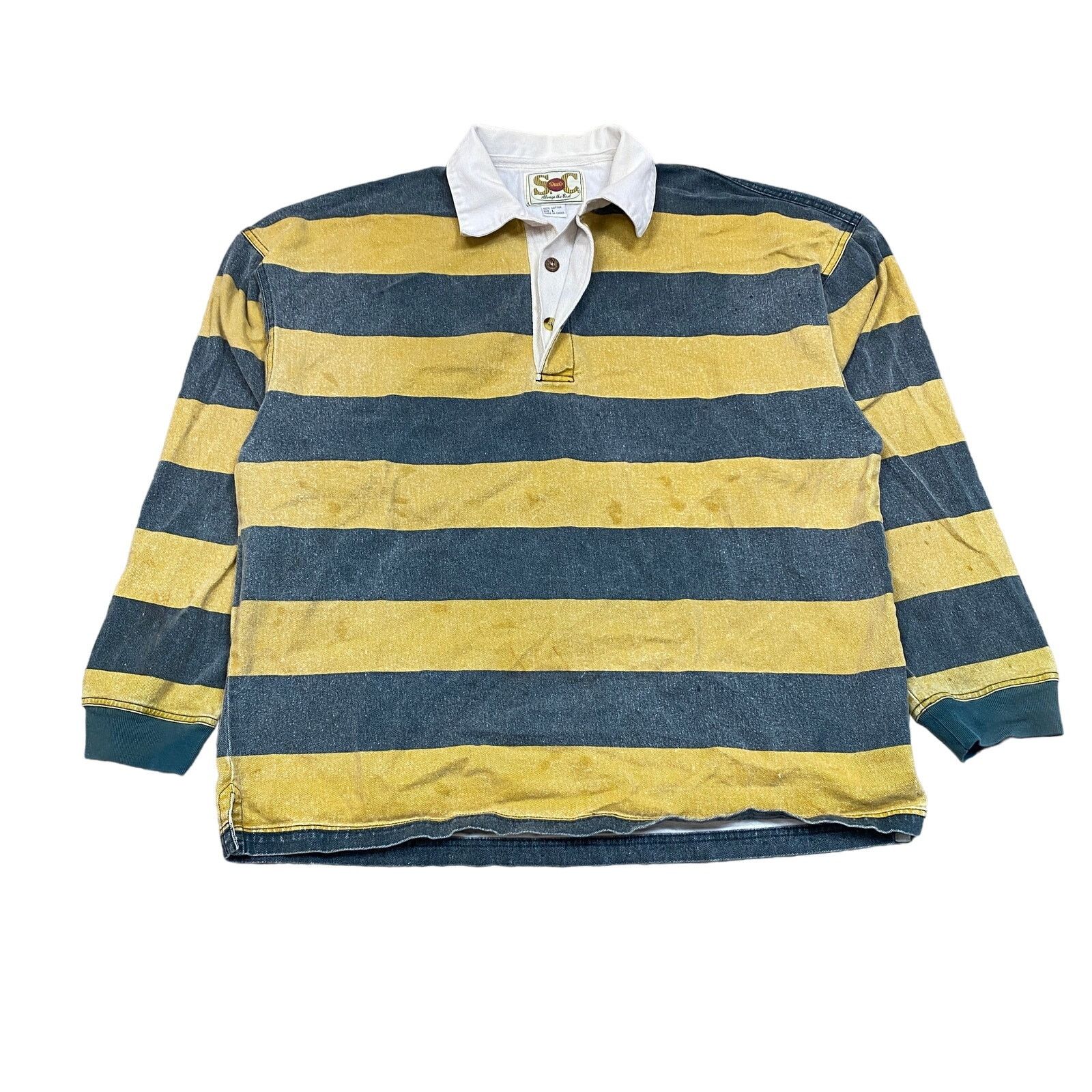 Other S.C. Duds PCH Striped Rugby Long Sleeve Polo Shirt Large Size US L / EU 52-54 / 3 - 1 Thumbnail