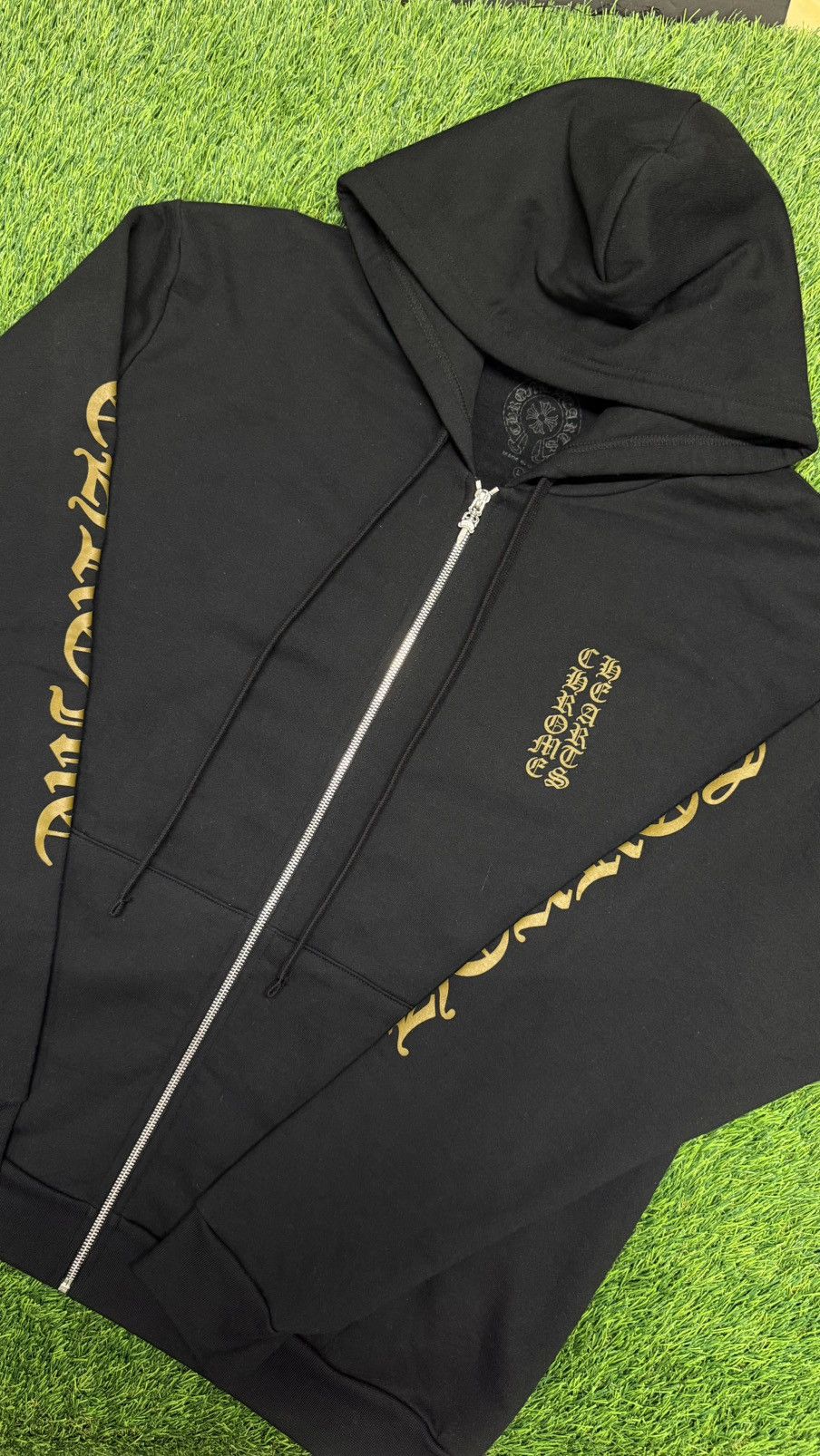 Chrome Hearts Chrome Hearts Vertical Logo Zip Up Hoodie Size Large Size US L / EU 52-54 / 3 - 2 Thumbnail