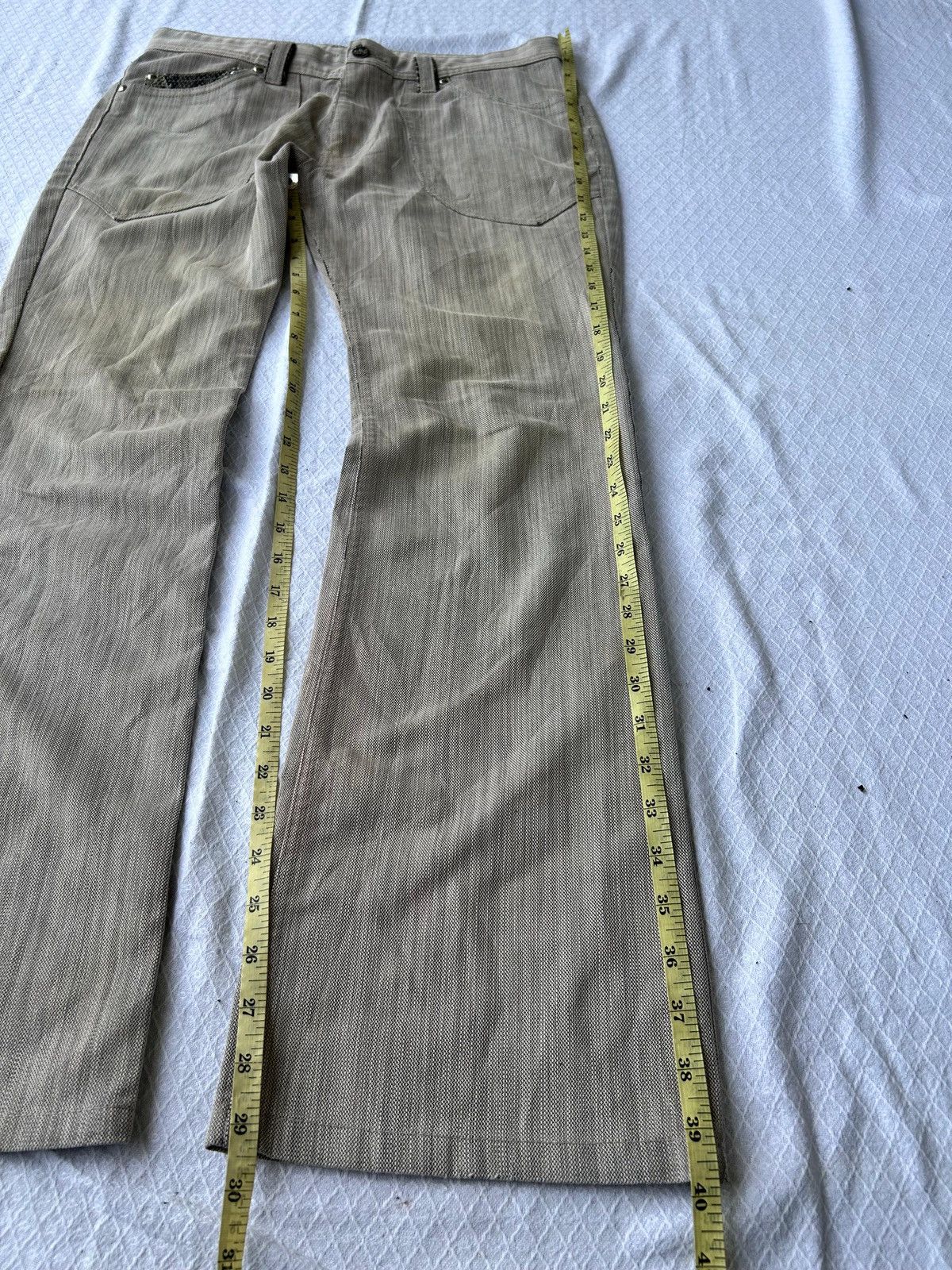 Japanese Brand Flared jeans snake skin takaiq Size US 32 / EU 48 - 5 Thumbnail