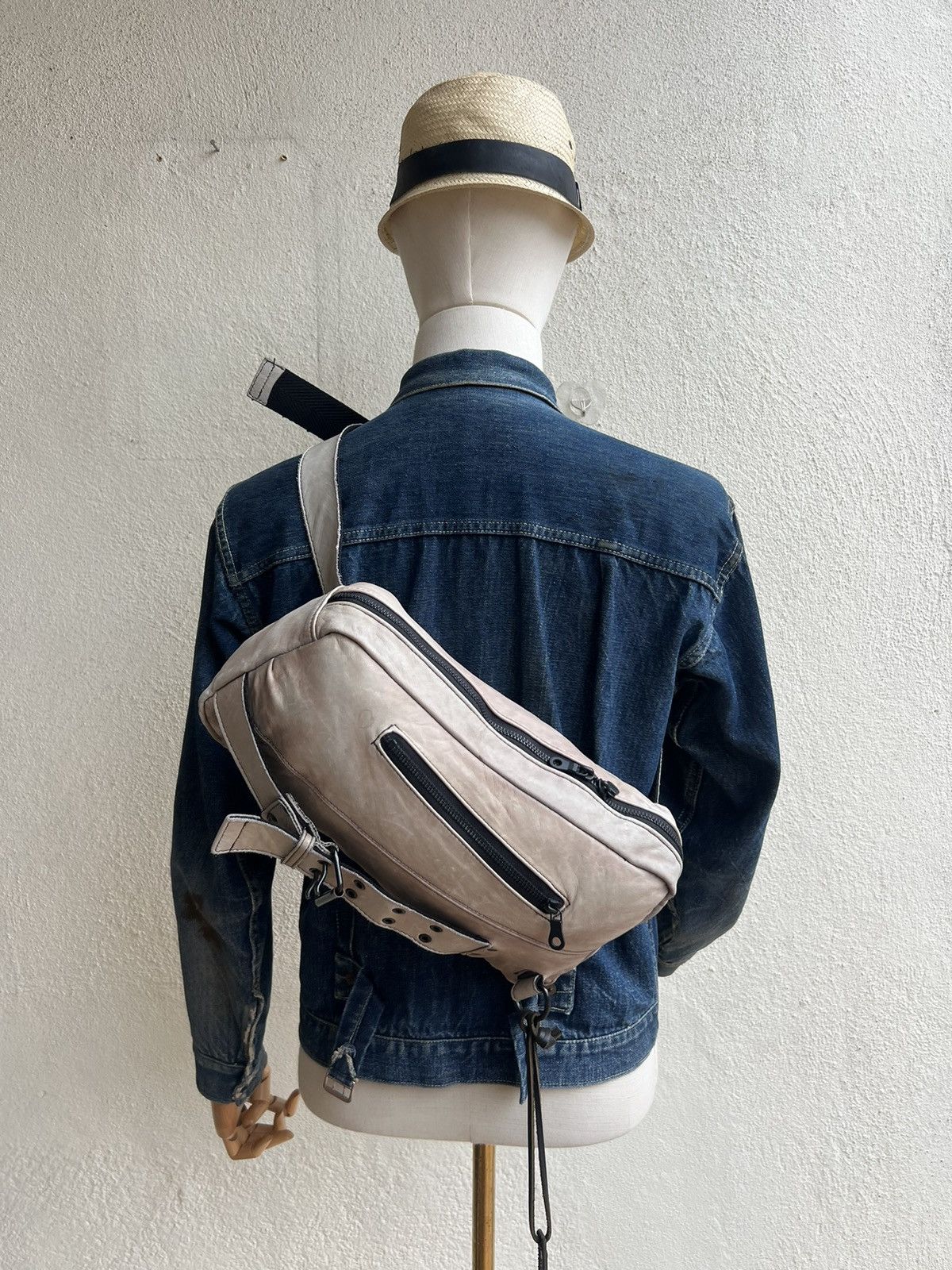 Leather Vintage ZER Japan Patina Leather Bag Size ONE SIZE - 23 Thumbnail