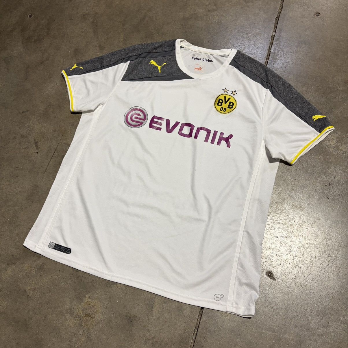 Puma Borussia Dortmund Puma Soccer Jersey Third Alternate 2013-15 Size US XXL / EU 58 / 5 - 2 Thumbnail