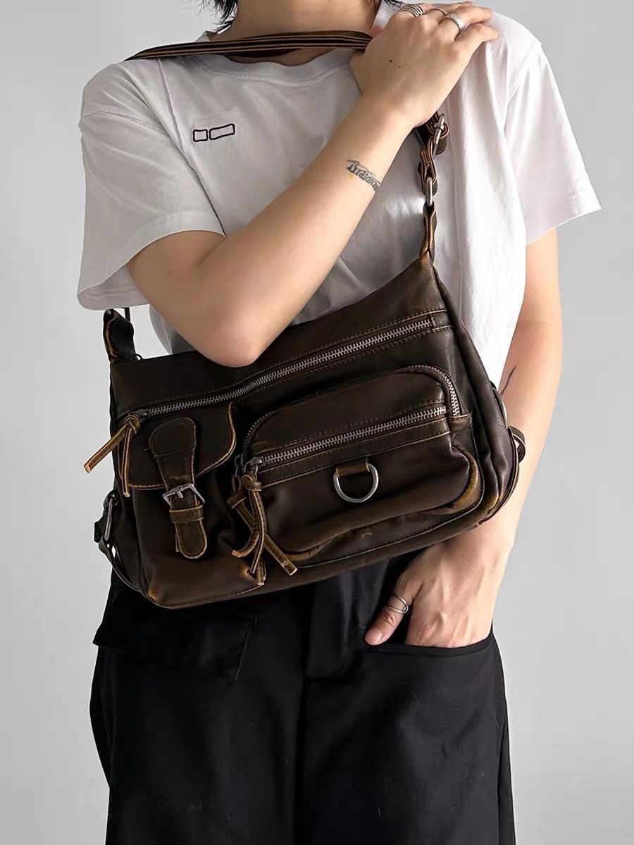 Japanese Brand Motorcycle Rock Punk Shoulder Bag Y2K Women Size ONE SIZE - 5 Thumbnail
