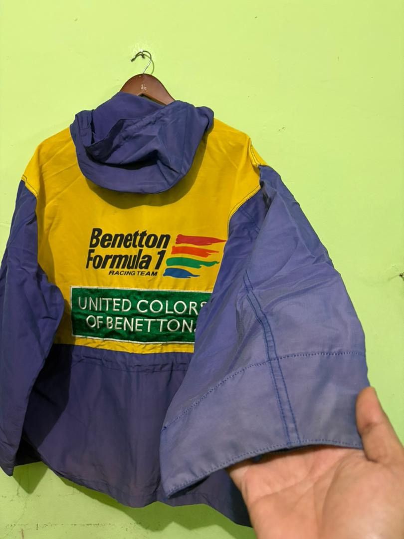United Colors Of Benetton Vtg 90 United Color of Benetton Racing Team Jacket Big Logo Size US M / EU 48-50 / 2 - 8 Thumbnail
