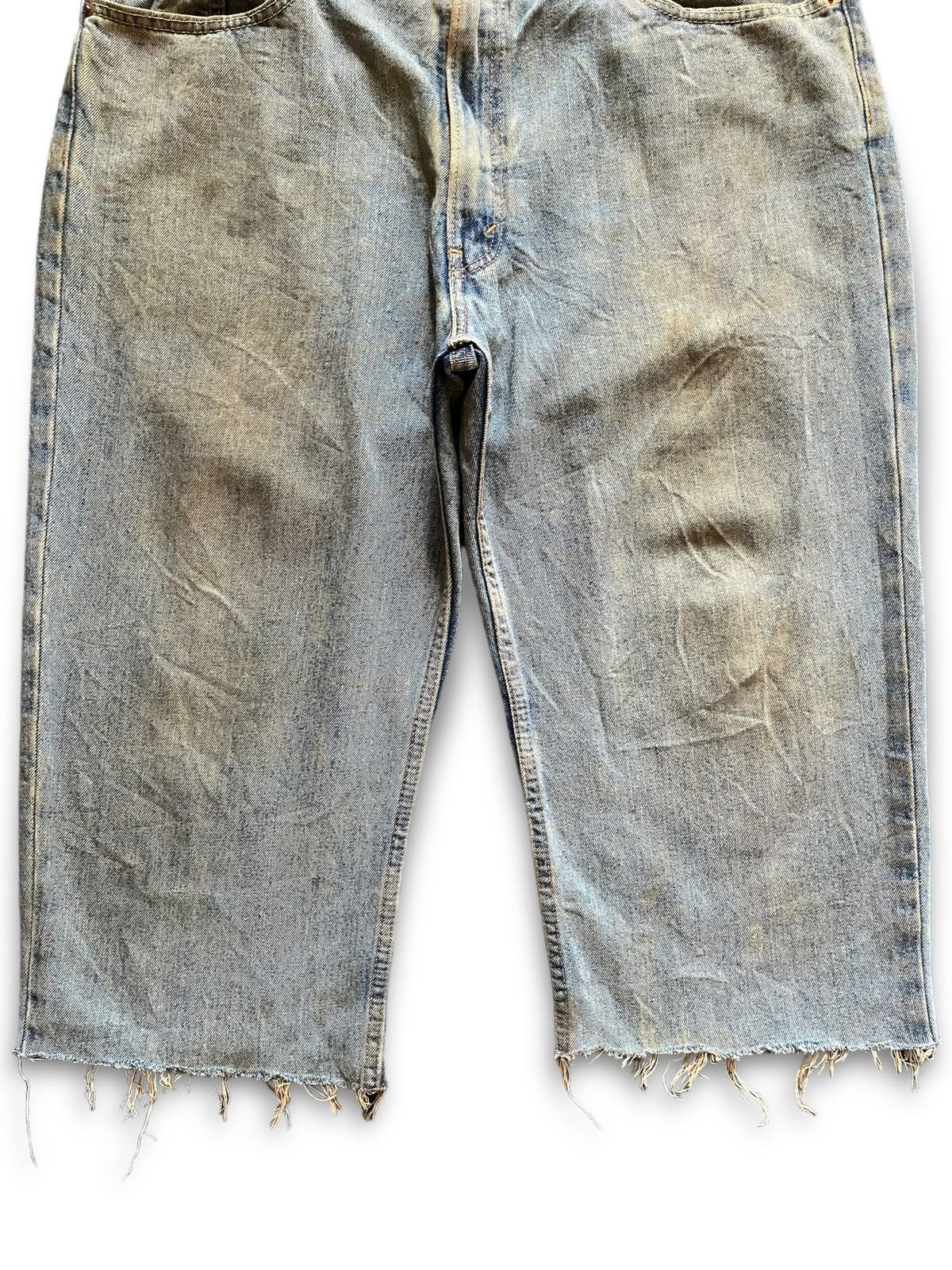 Levi's Vintage Levis 550 Mud Wash Distress Baggy Jean Shorts Jorts Size US 38 / EU 54 - 5 Thumbnail