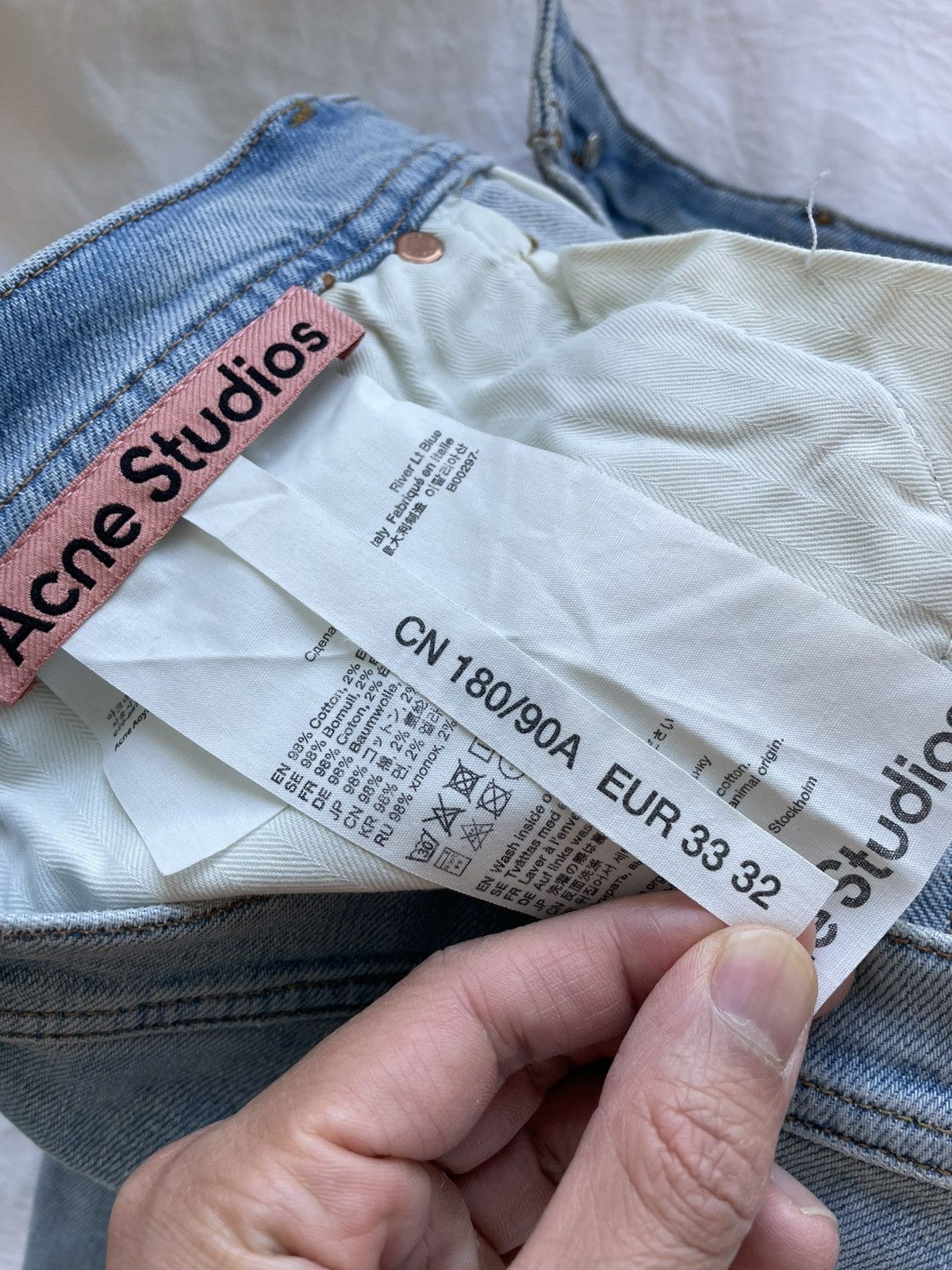Acne Studios Acne Studios River Light Blue Size 33x32 Size US 33 - 6 Thumbnail