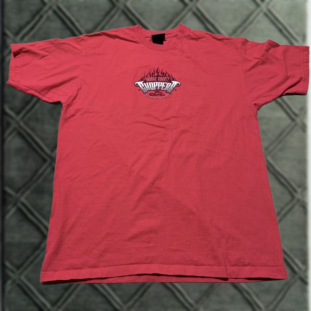 FRED VINTAGE OCC Orange County Choppers T-Shirt Men Red Graphic Short Sleeve XL Size US XL / EU 56 / 4 - 1 Thumbnail
