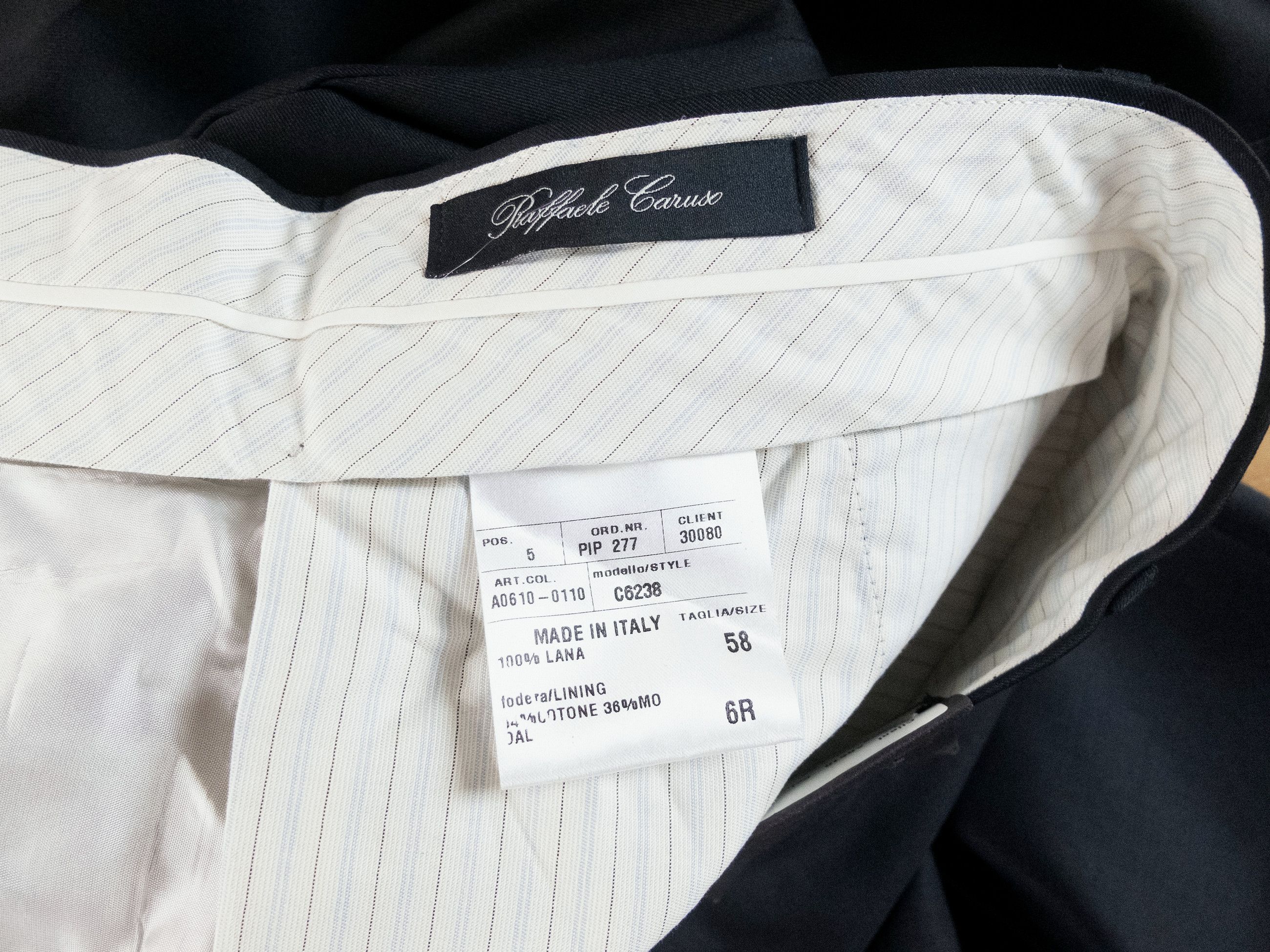 Caruso CARUSO navy blue wool dress pants trousers 42 / 58 Size US 42 / EU 58 - 6 Thumbnail