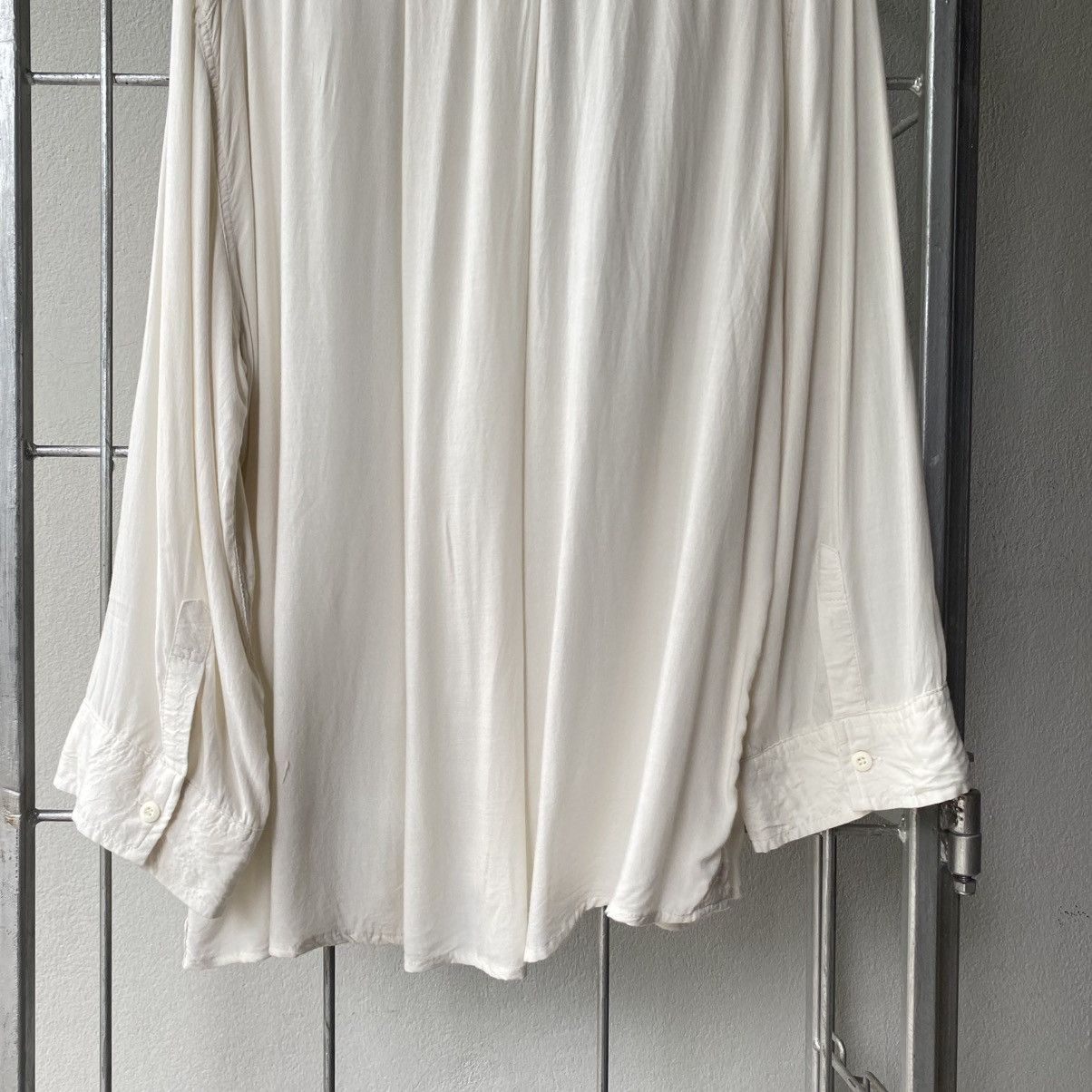 Designer × Japanese Brand G.O.A White Soft Long Sleeve Shirt with Chest Pockets Size ONE SIZE - 16 Thumbnail