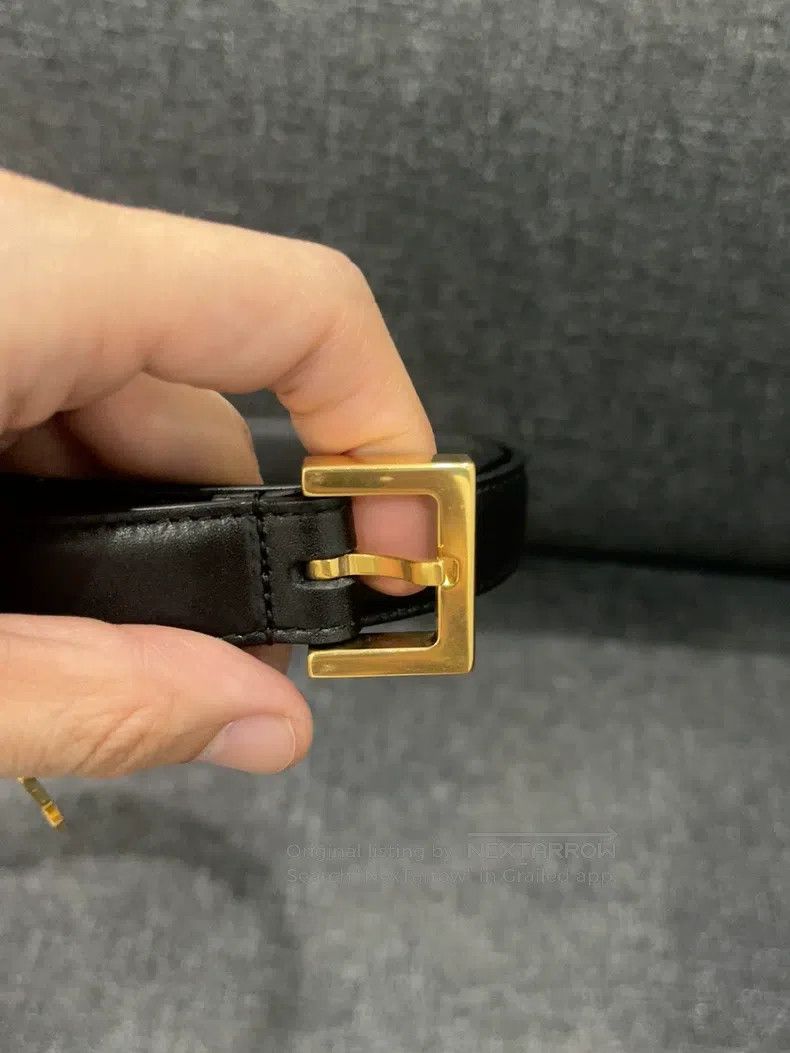 Saint Laurent Paris Saint Laurent Paris size 80 Leather belt Size ONE SIZE - 3 Thumbnail