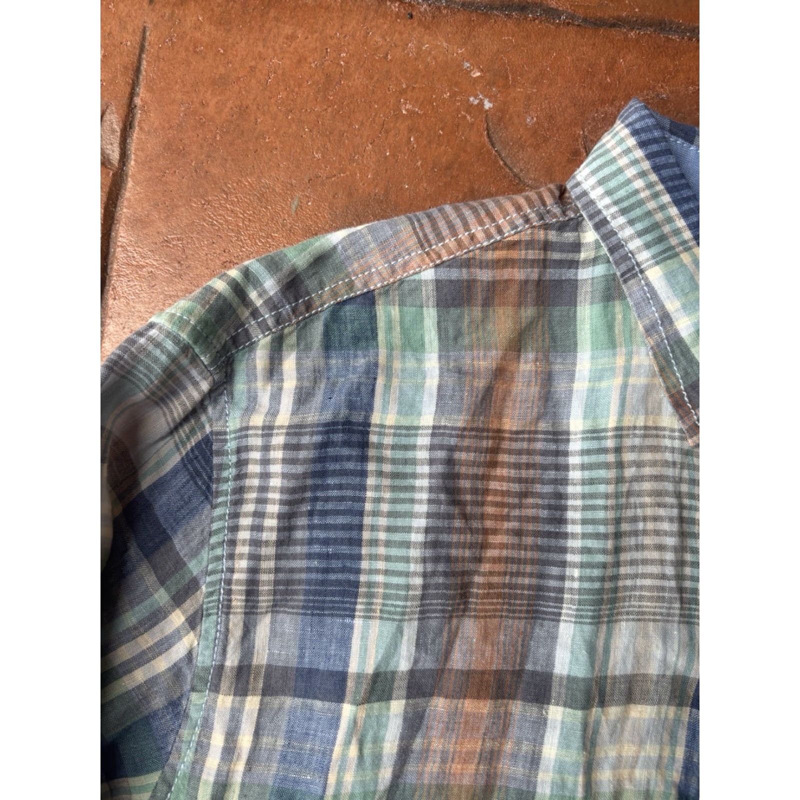 Tommy Bahama VINTAGE Tommy Bahama Shirt 2XL Linen Button-Down Plaid Long Sleeve Mens Size US XXL / EU 58 / 5 - 5 Thumbnail