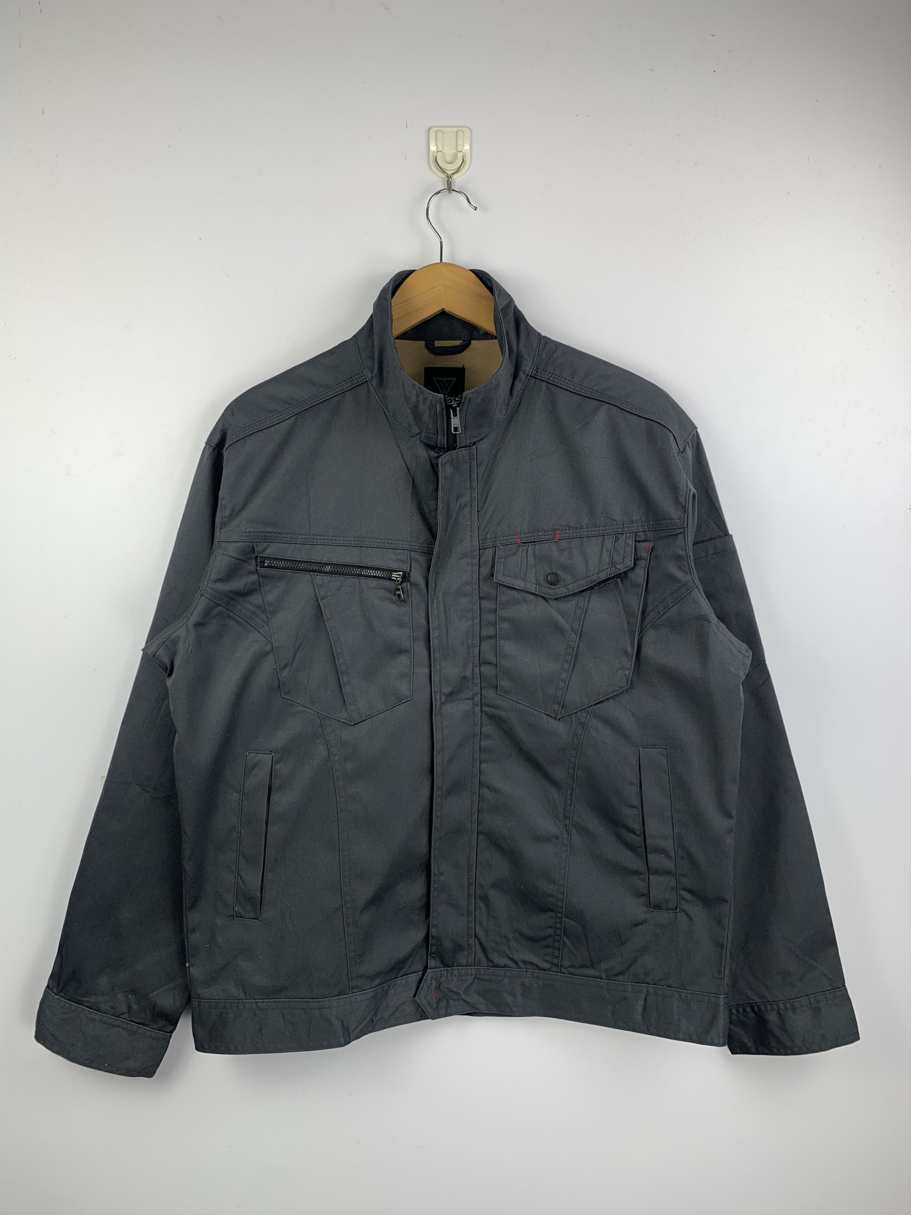 Japanese Brand Vintage Japanese Brand Worker Denim Jacket J1611 Size US XXL / EU 58 / 5 - 1 Thumbnail