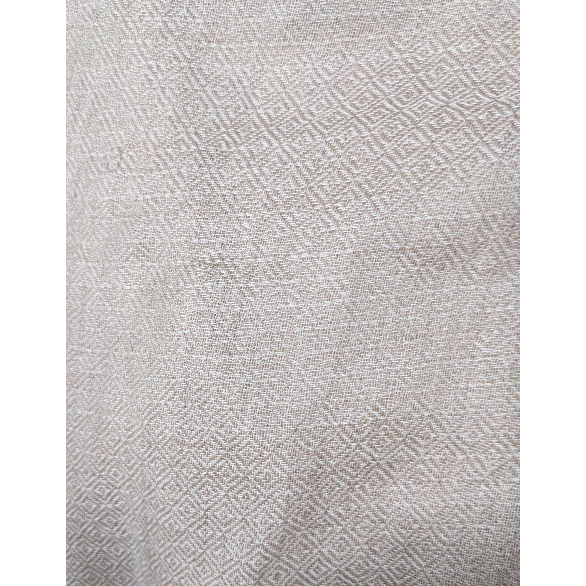 Other Vintage Cream Rainbow Stripe Accent Fringe Scarf Size ONE SIZE - 8 Thumbnail
