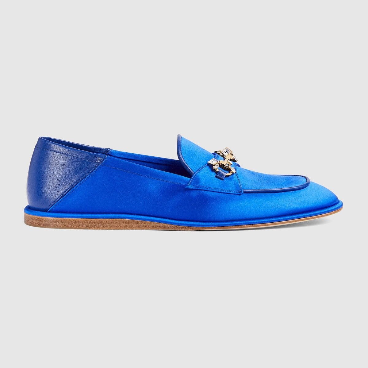 Gucci Gucci Horsebit Crystals Satin Loafers SIZE 36 Size ONE SIZE - 1 Thumbnail