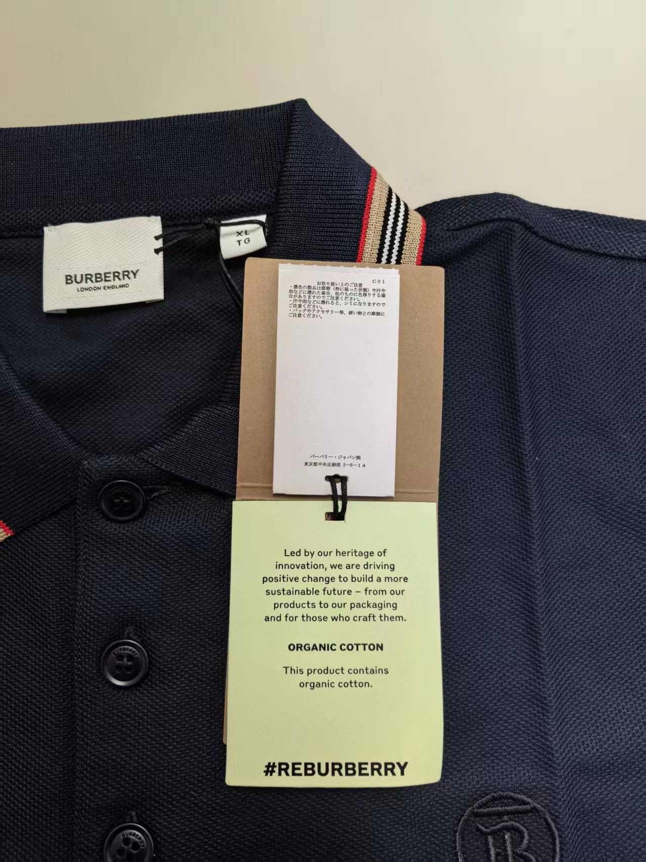 Burberry NWT Polo Shirt Coal Blue XL Burberry Size US XL / EU 56 / 4 - 7 Thumbnail