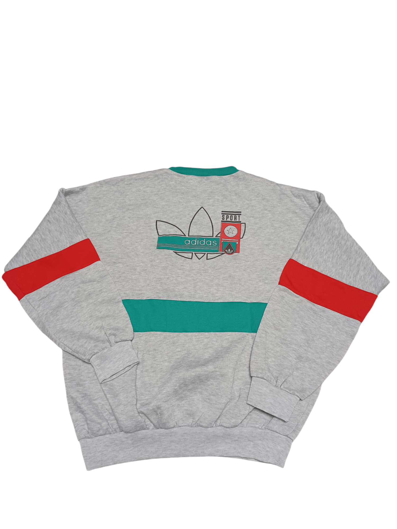 Adidas ADIDAS SPORT VINTAGE 90 BIGLOGO MADE IN SINGAPORE SWEATSHIRT Size US XL / EU 56 / 4 - 1 Thumbnail