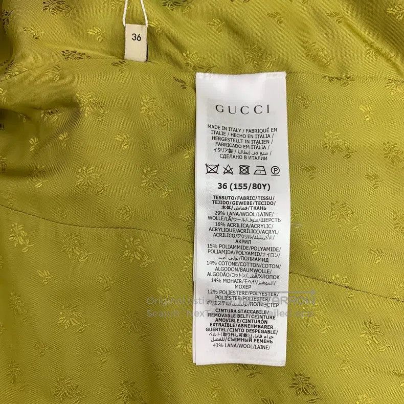 Gucci Gucci 22 dark green wool lapel single-breasted long-sleeve Size XS / US 0-2 / IT 36-38 - 6 Thumbnail