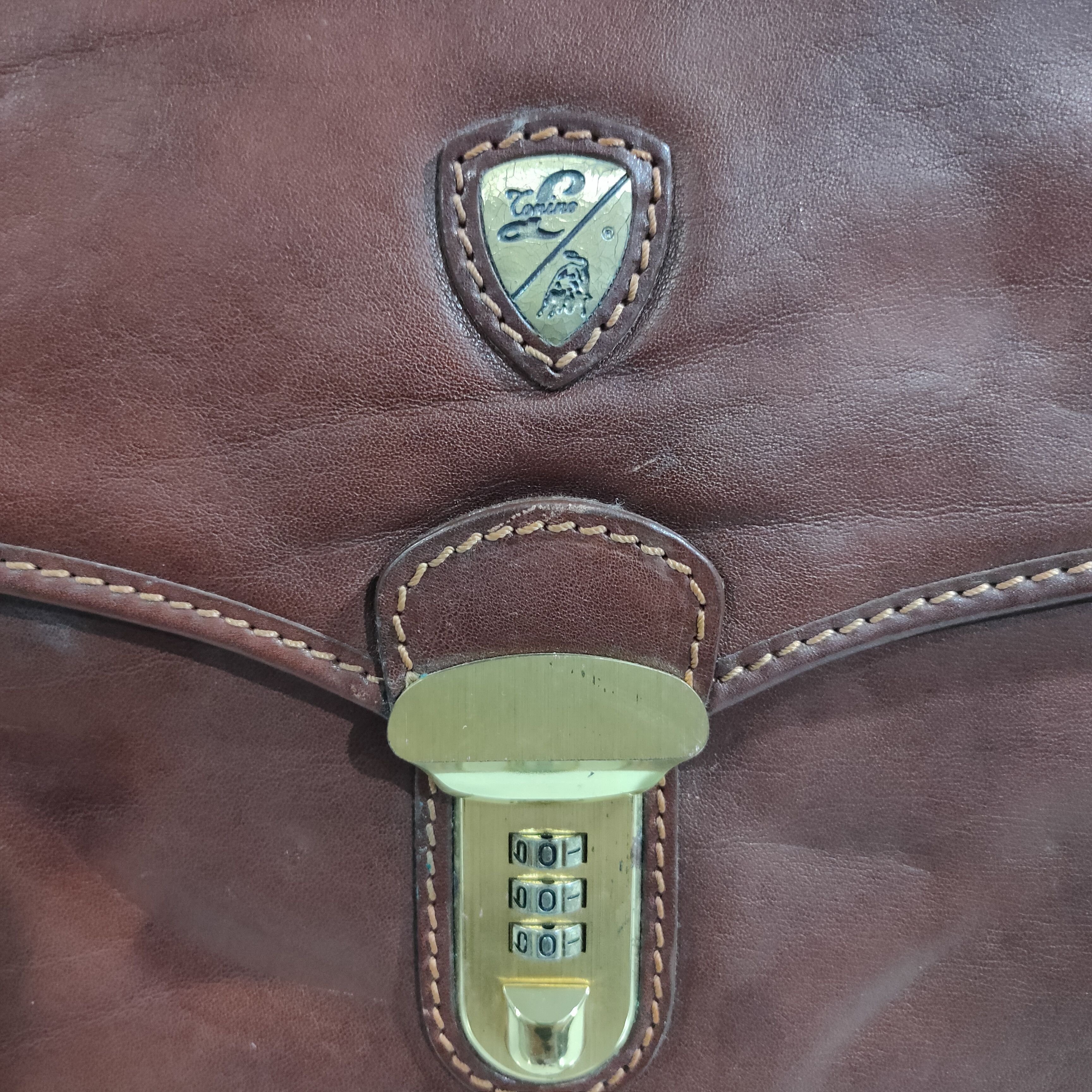 Tonino Lamborghini 🔥Vintage Tonino Lamborghini Genuine Leather Briefcase Bag Size ONE SIZE - 2 Thumbnail