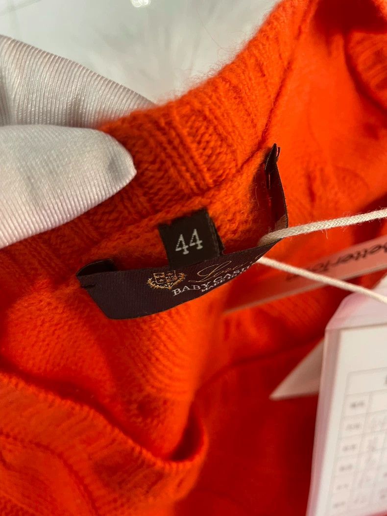 Loro Piana LORO PIANA Orange red goat cashmere sweater Size M / US 6-8 / IT 42-44 - 6 Thumbnail