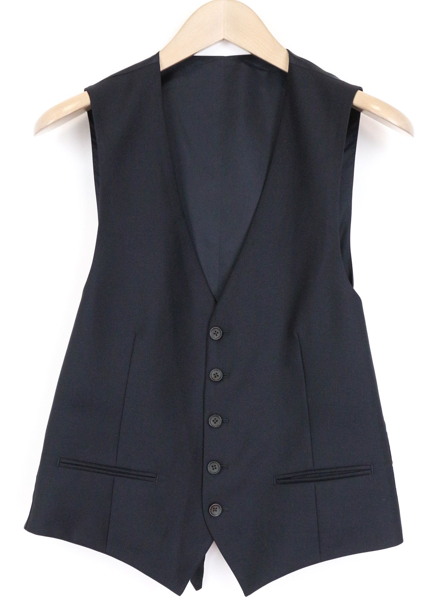 Suitsupply UK36S Blue Wool Waistcoat Trousers Suit 75822 Size 36S - 2 Thumbnail