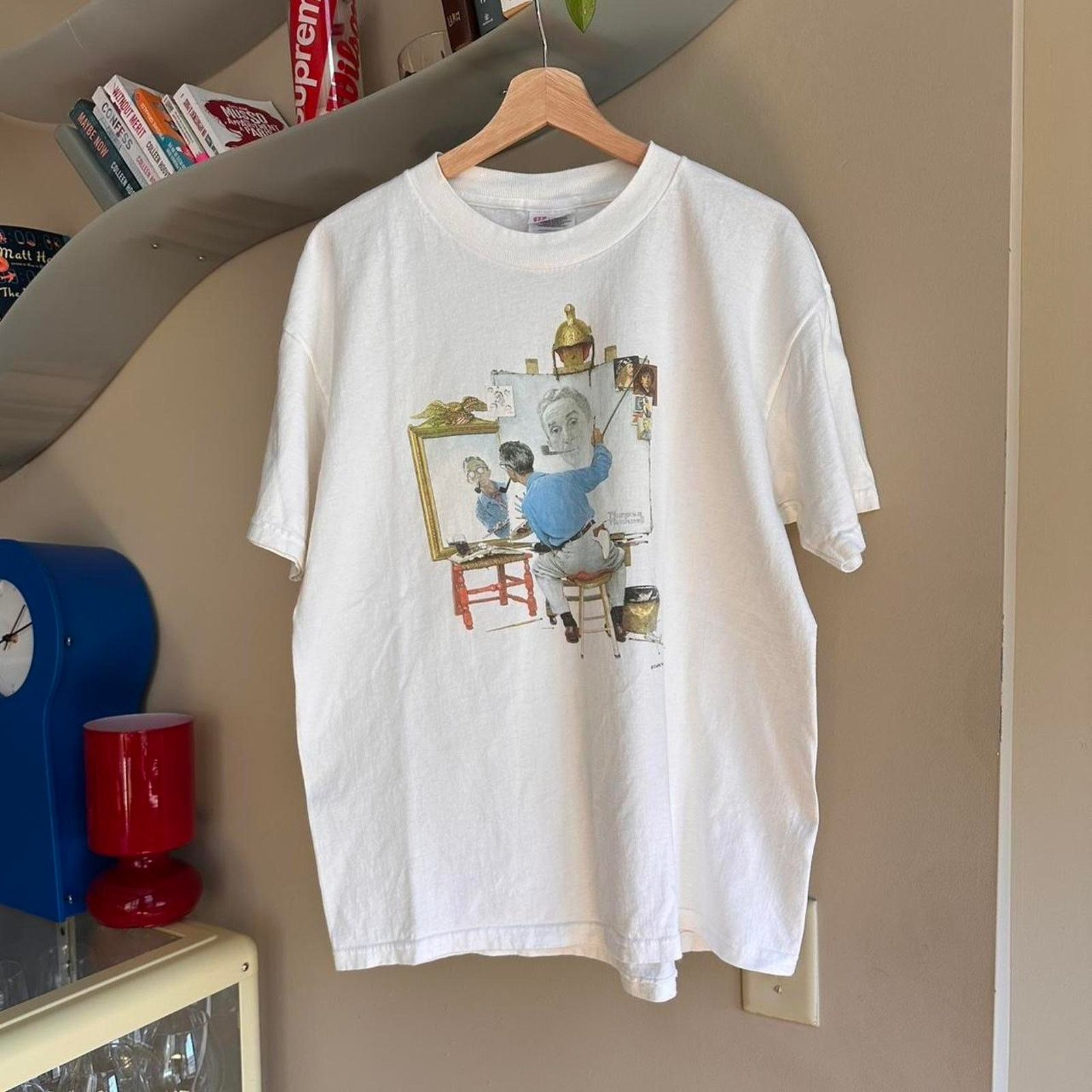 Vintage Vintage Norma Rockwell Tripe Self Portrait Shirt Size US L / EU 52-54 / 3 - 1 Thumbnail