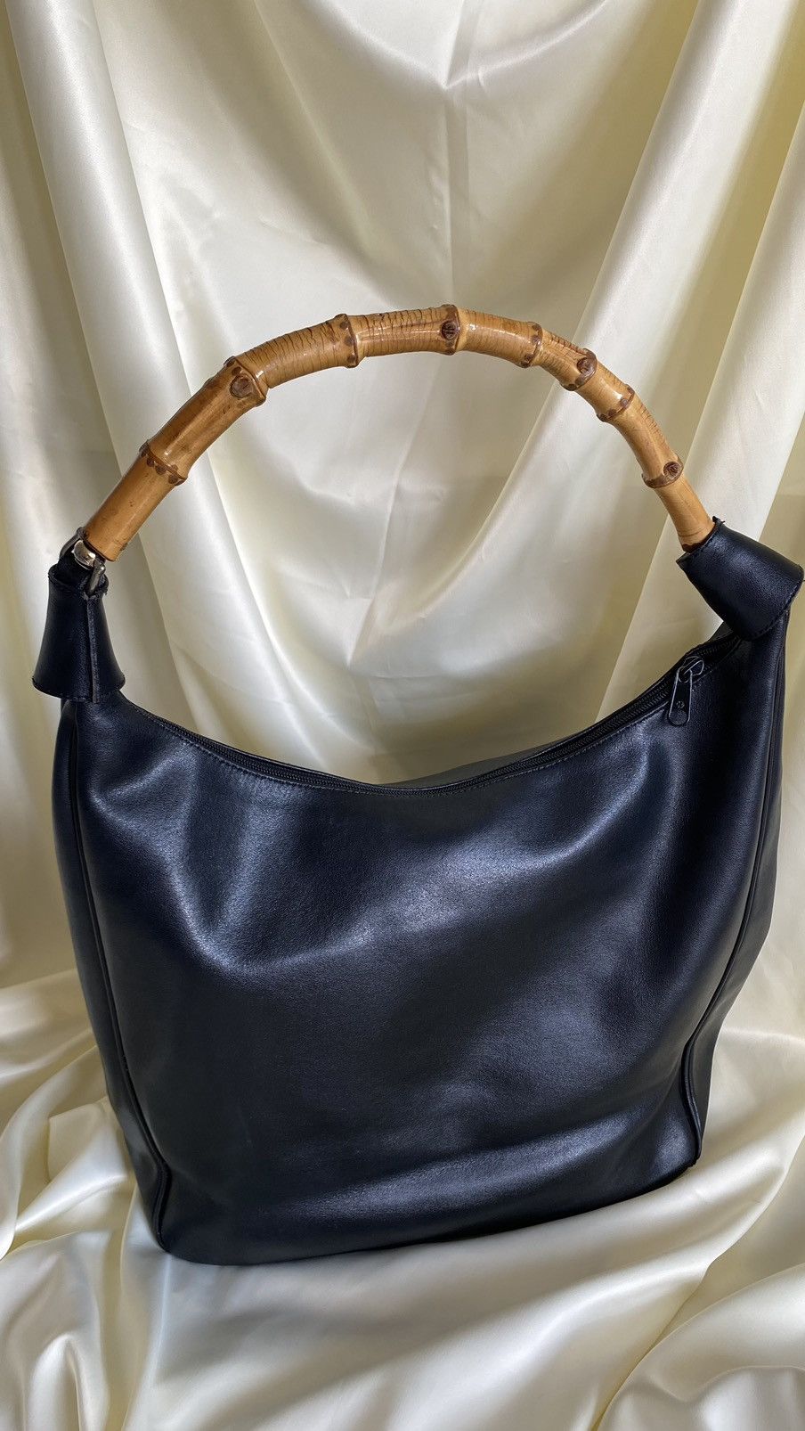 Vintage Vintage leatherette bamboo shoulder bag Size ONE SIZE - 1 Thumbnail