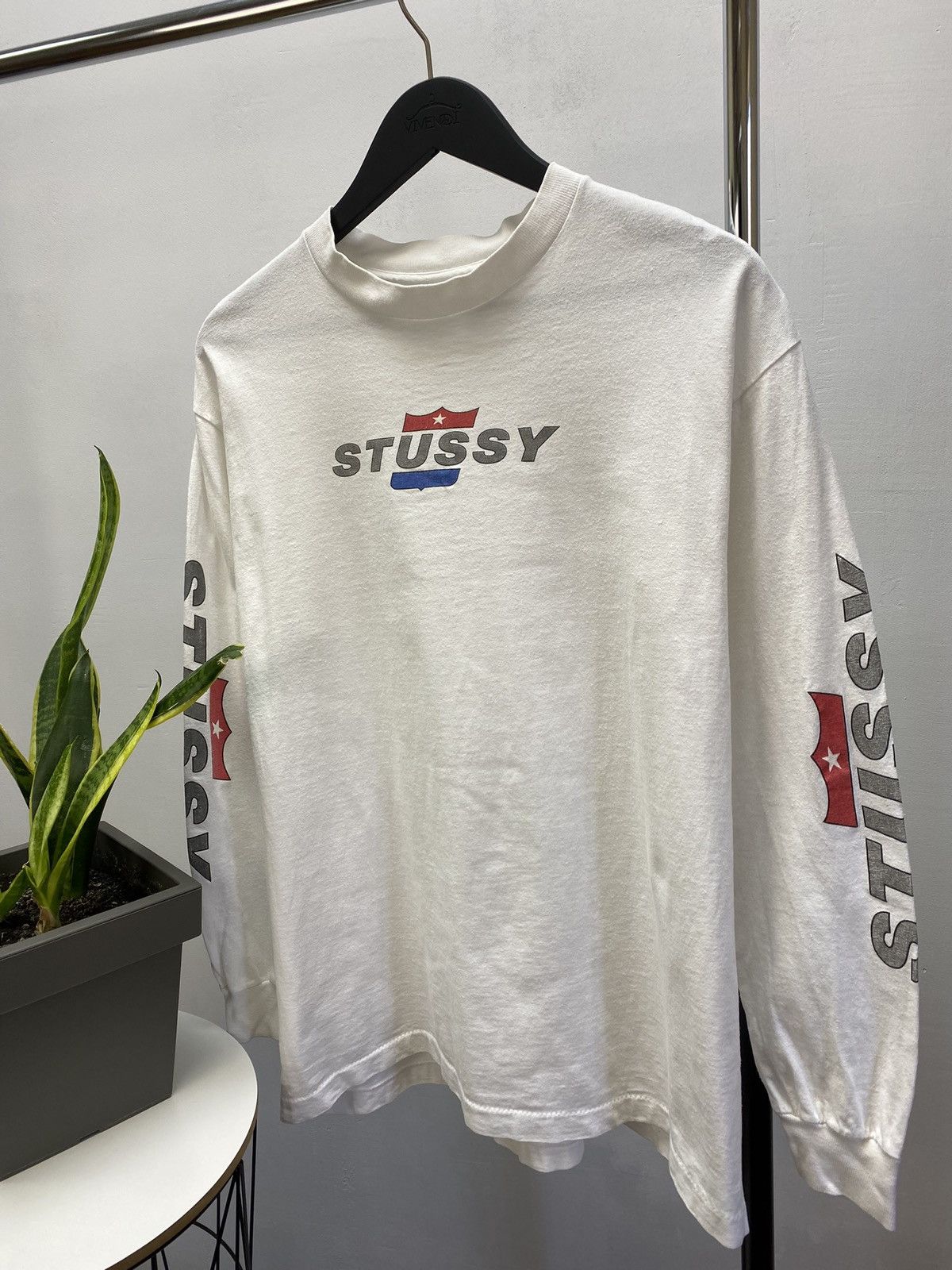 Stussy × Vintage VINTAGE 90s STUSSY LONG SLEEVE T SHIRT MADE IN USA Size US L / EU 52-54 / 3 - 2 Thumbnail