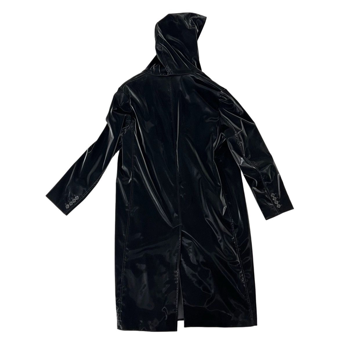 Saint Laurent Paris Saint Laurent Shiny Hooded Coat in Medium Size US M / EU 48-50 / 2 - 3 Thumbnail