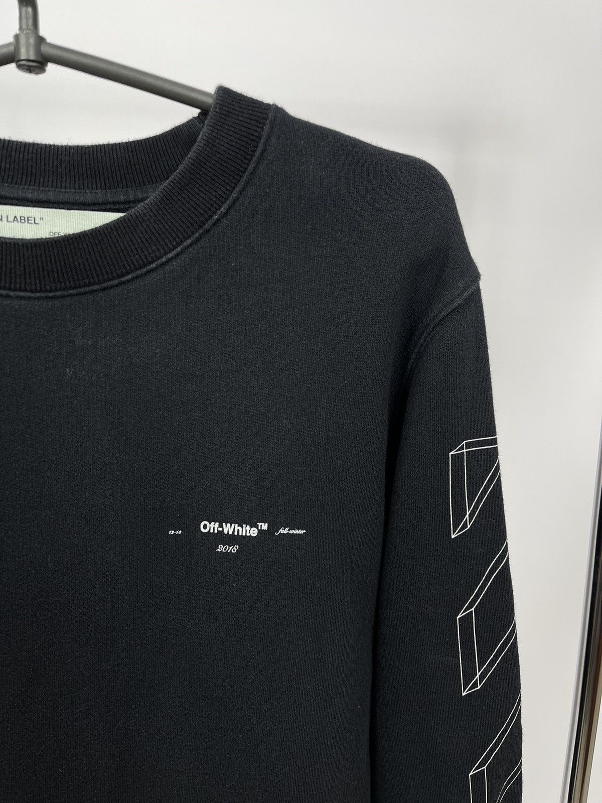 Off-White Off-White Sweatshirt Size S Black Big Logo Size US S / EU 44-46 / 1 - 3 Thumbnail