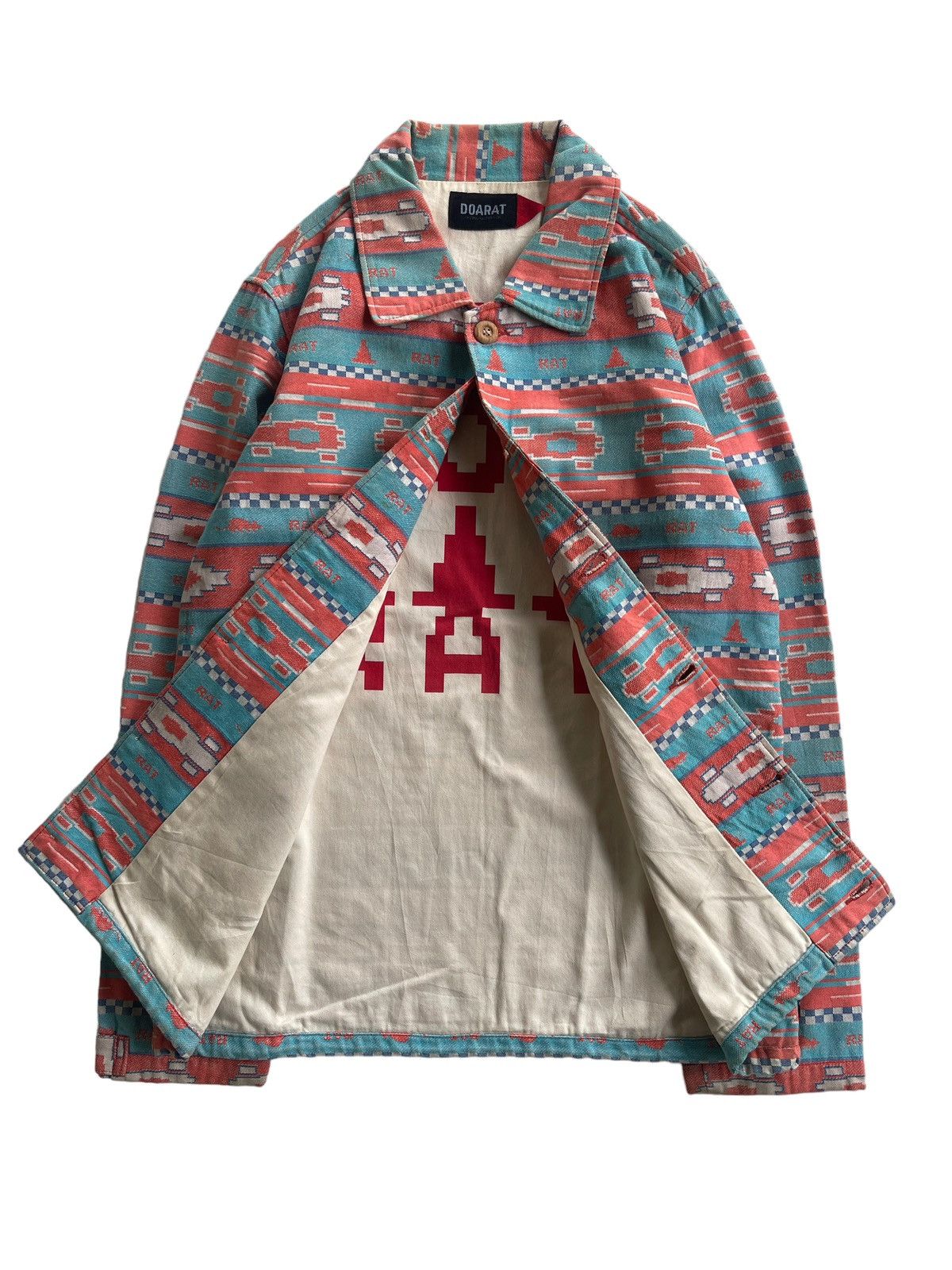 Japanese Brand DOARAT JAPAN AZTEC NATIVE CHORE JACKET Size US M / EU 48-50 / 2 - 4 Thumbnail