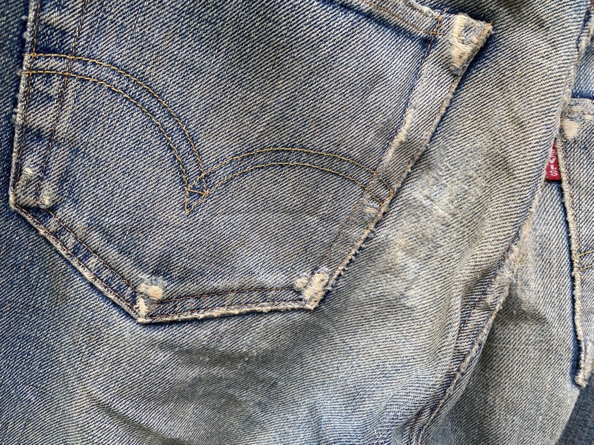 Levi's Vintage Clothing × Vintage W32x29.5 vintage levi's redline distressed damaged denime Size US 32 / EU 48 - 9 Thumbnail
