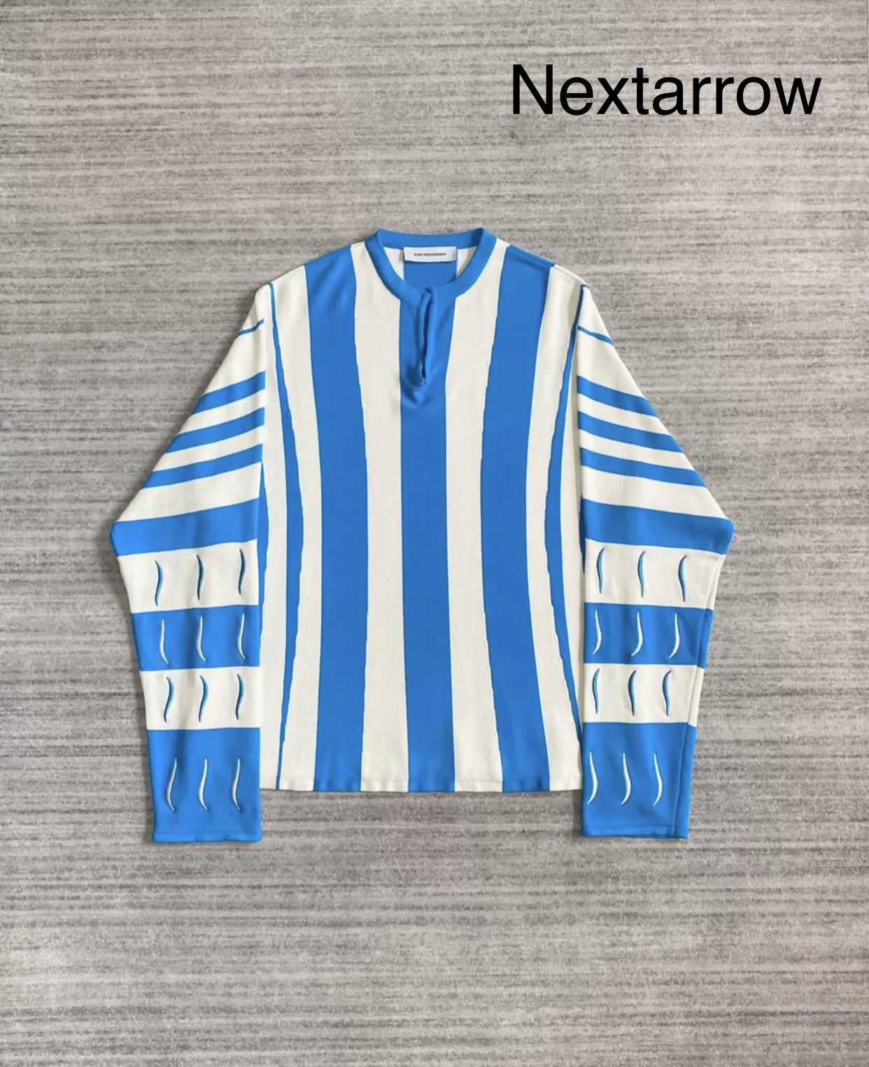 Kiko Kostadinov Kiko Kostadinov Hydra White Blue T-shirt Striped  