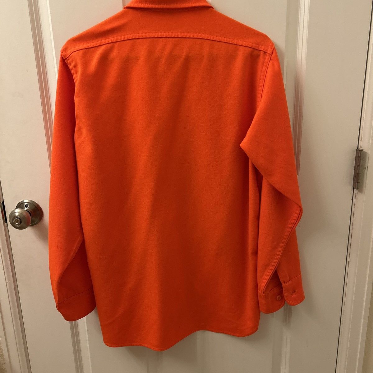 Woolrich Woolen Mills Vintage 80's Woolrich Orange Hunting Shirt Mens Size Medium Size US M / EU 48-50 / 2 - 2 Thumbnail