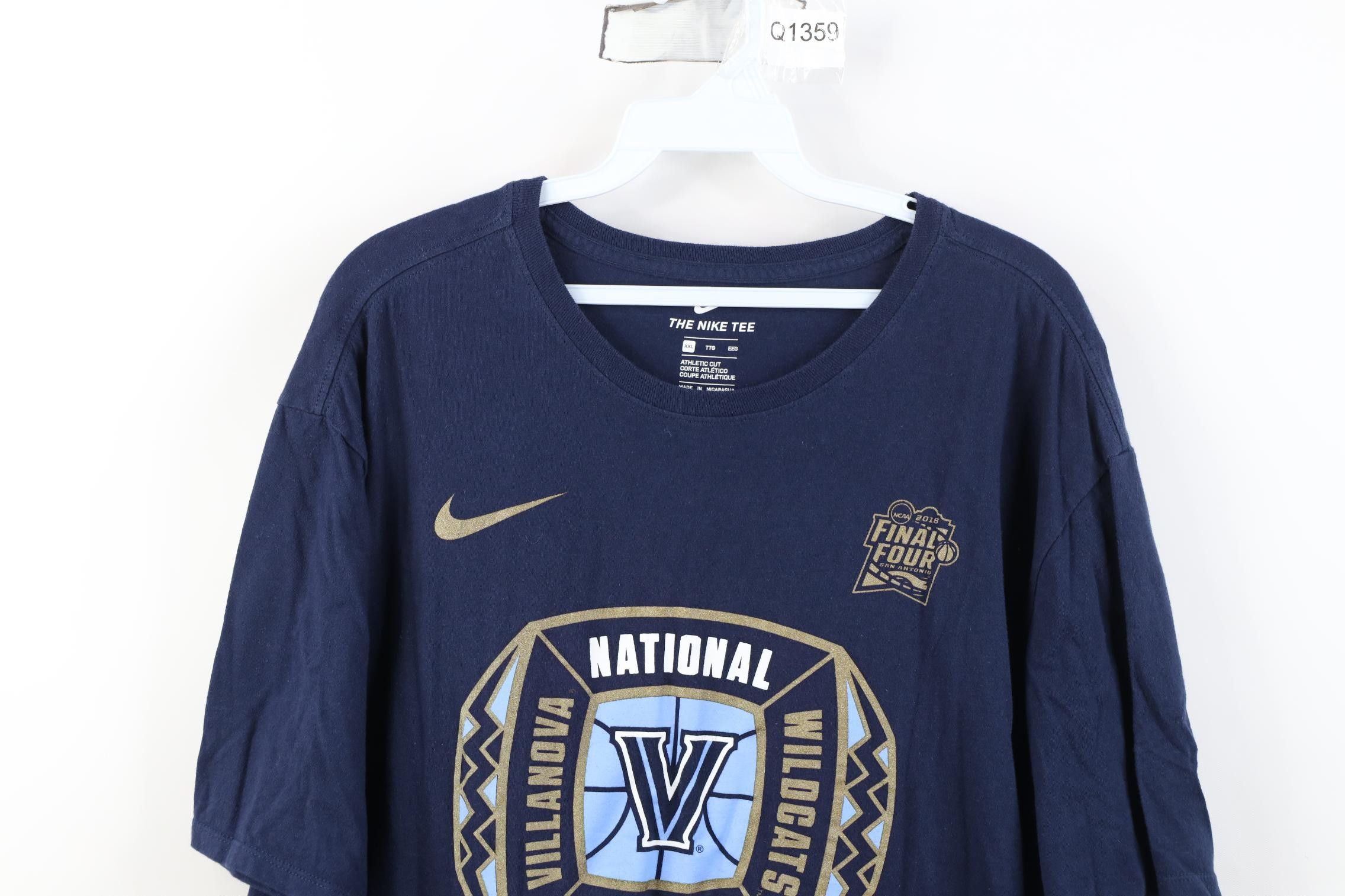Nike Nike 2018 National Champs Villanova University Ring T-Shirt Size US XXL / EU 58 / 5 - 2 Thumbnail