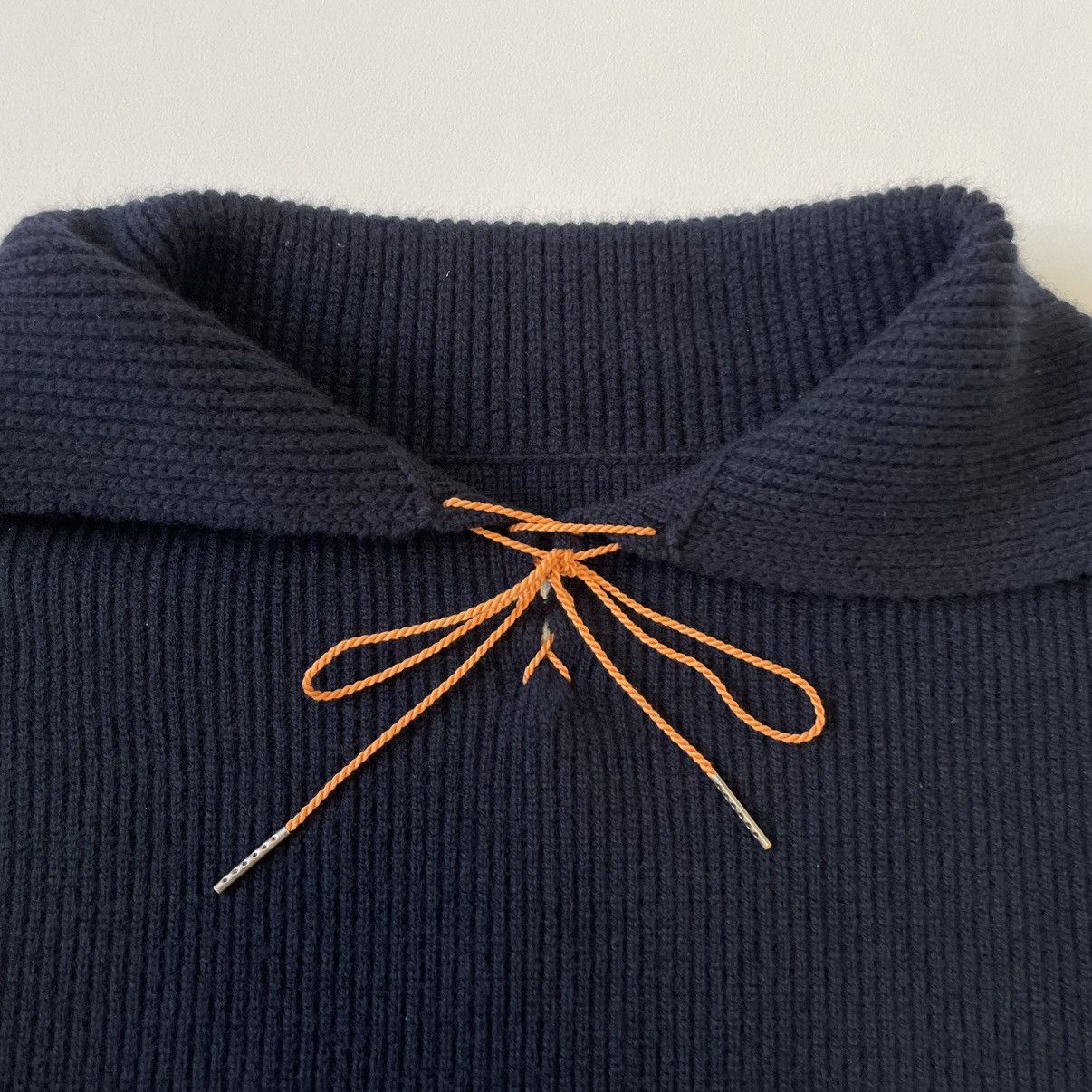 Maison Margiela A/W 21 ‘Sailor Collar’ Ribbed Knit Sweater Size US S / EU 44-46 / 1 - 5 Thumbnail