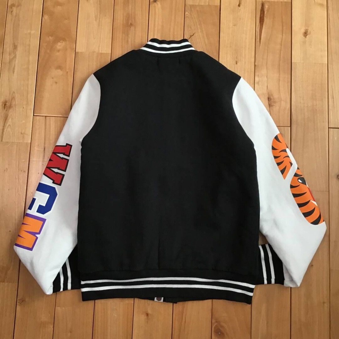 Bape BAPE SHARK SWEAT VARSITY JACKET a bathing ape Size US S / EU 44-46 / 1 - 4 Thumbnail