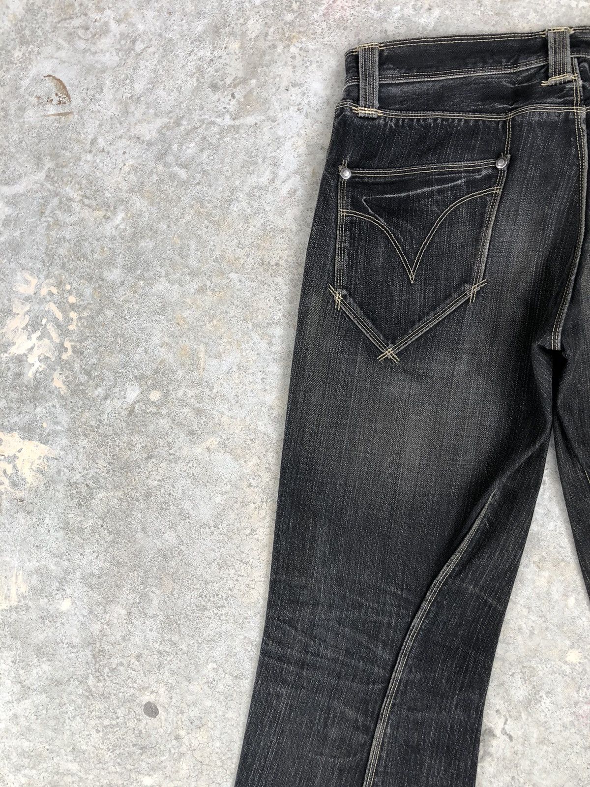 Levi's Y2k Levis Engineered Flared Jeans Distressed Jeans Size US 30 / EU 46 - 9 Thumbnail