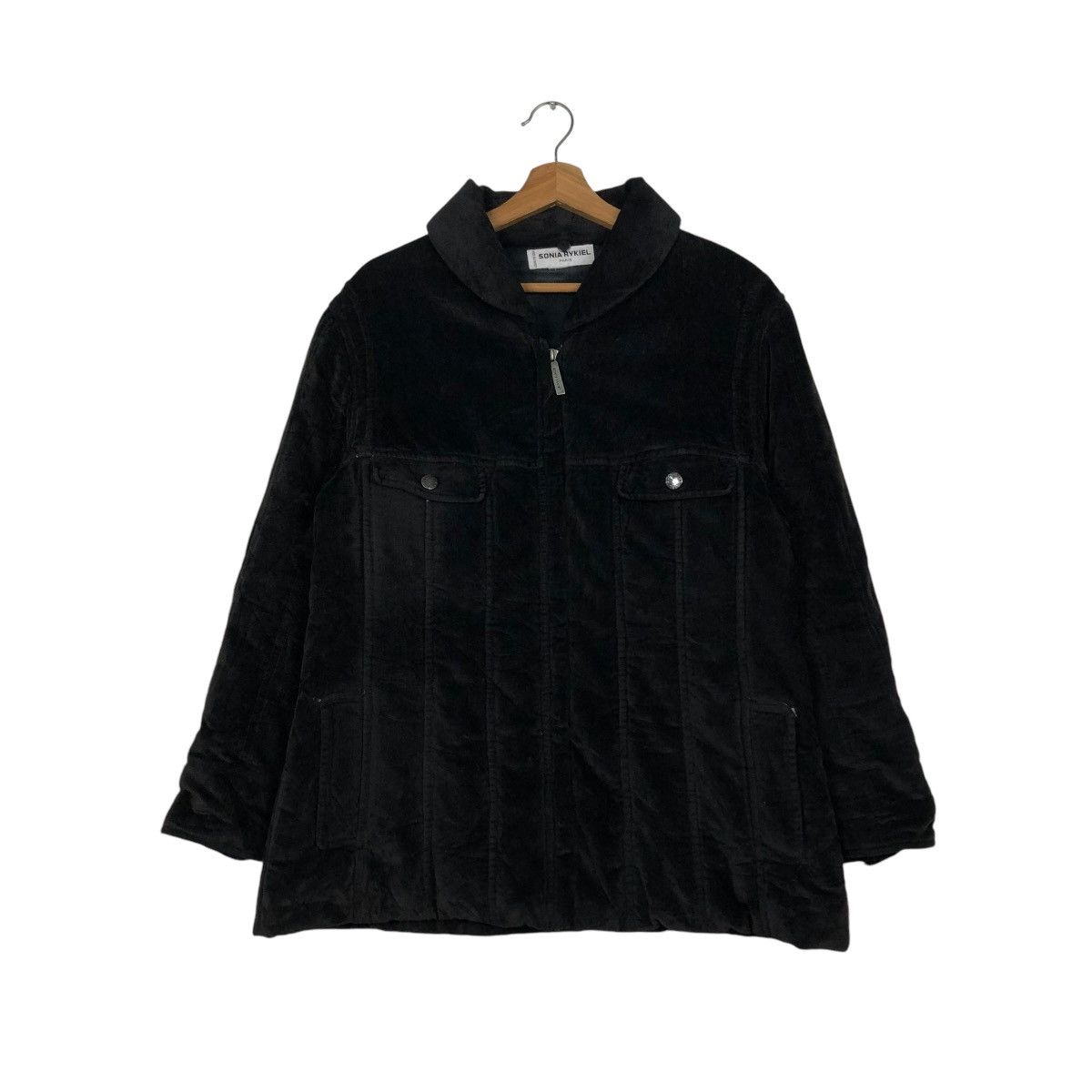 Vintage 🔥VTG ZIPPER VELVET JACKET SONIA RYKIEL PARIS ISSEY MIYAKE Size US M / EU 48-50 / 2 - 3 Thumbnail