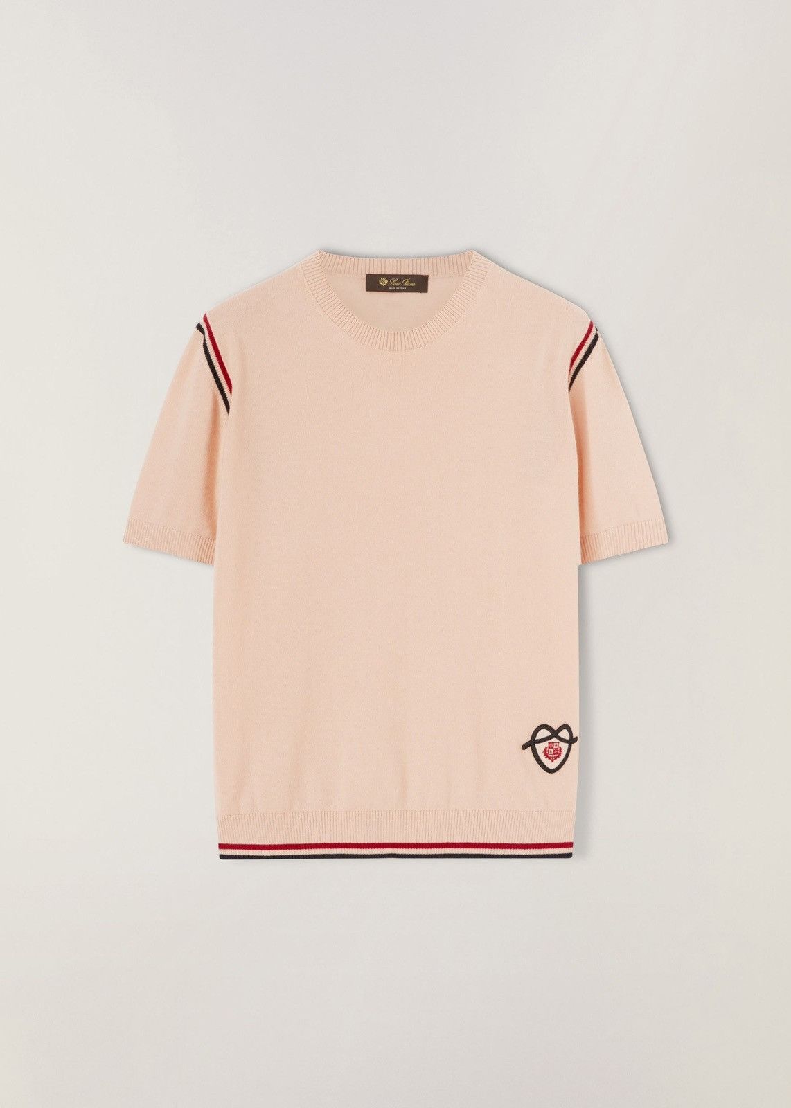 o1loc1c0224 Cashmere T-Shirt in Pink
