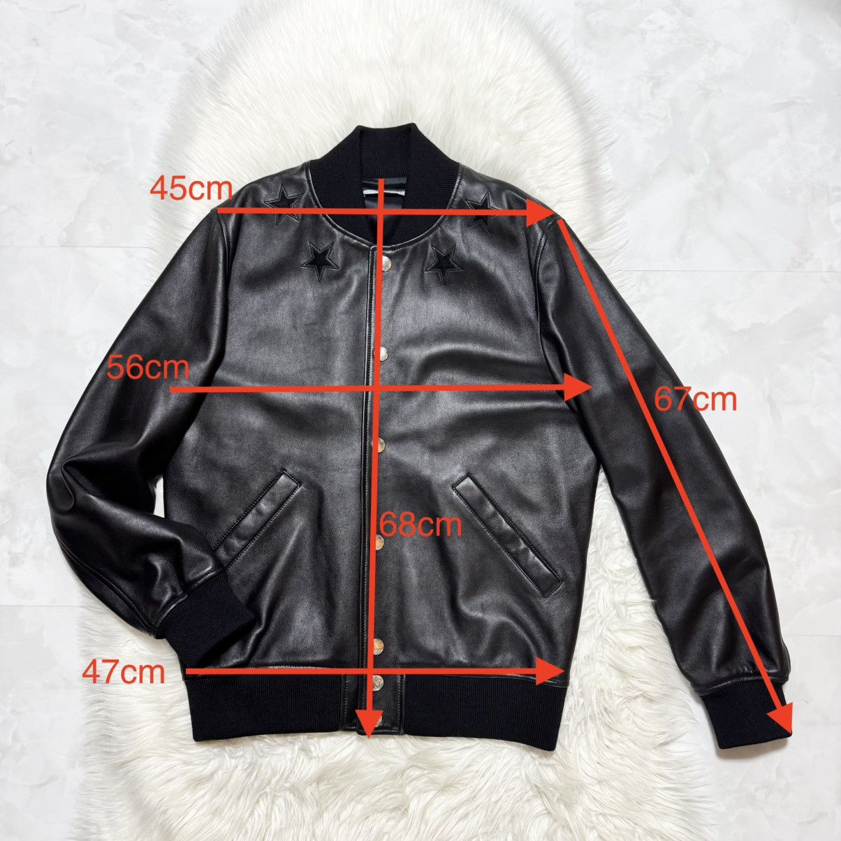 Givenchy Givenchy round star leather bomber jacket 50 Black Size US M / EU 48-50 / 2 - 15 Thumbnail