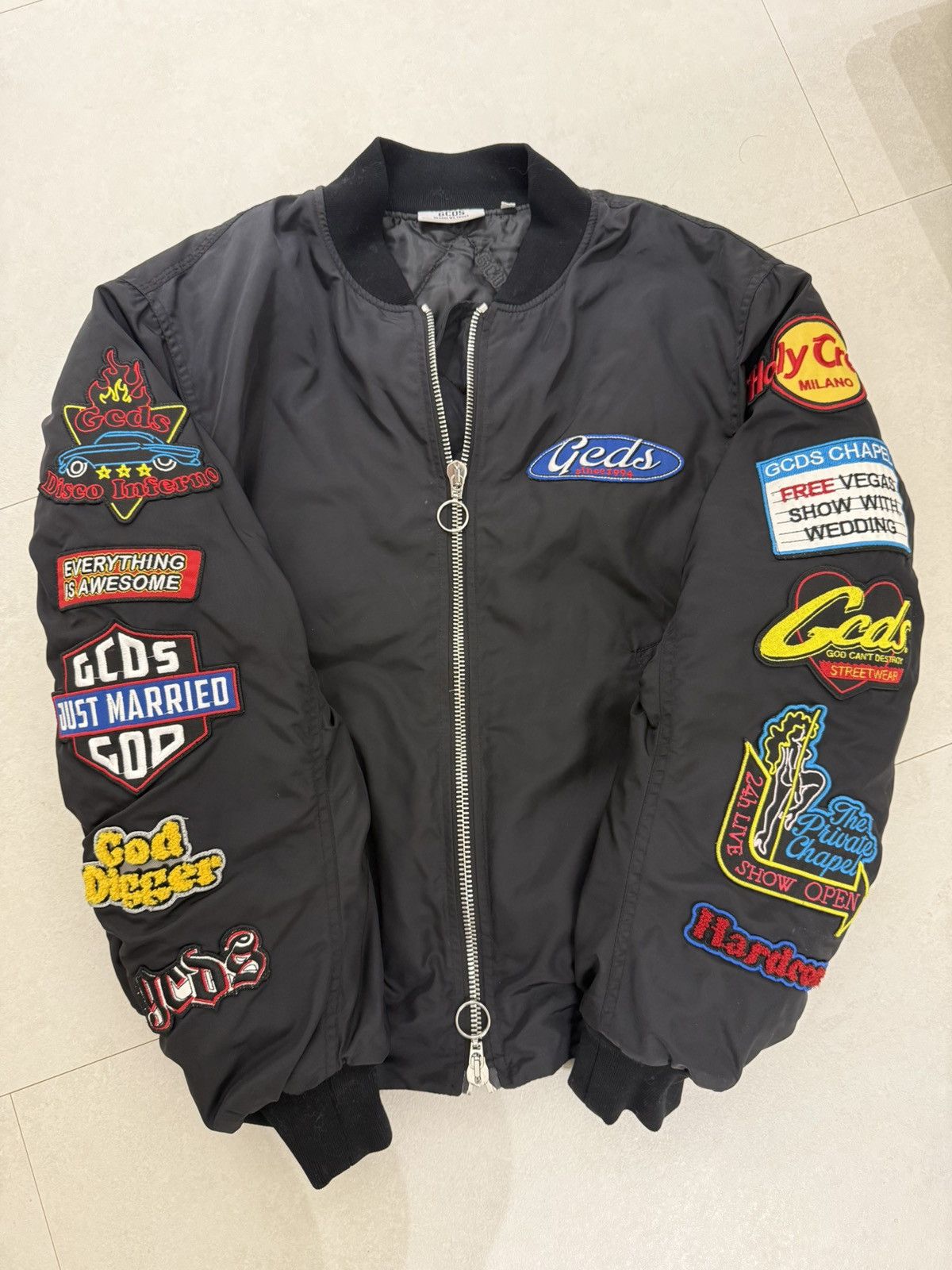 GCDS GCDS Embellished bomber jacket Size US M / EU 48-50 / 2 - 1 Thumbnail