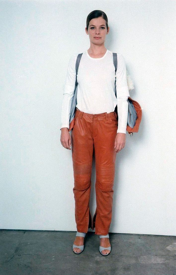 Helmut Lang Helmut Lang FW1999 “Safety Orange” Astro Biker leather pants Size US 28 / EU 44 - 19 Thumbnail